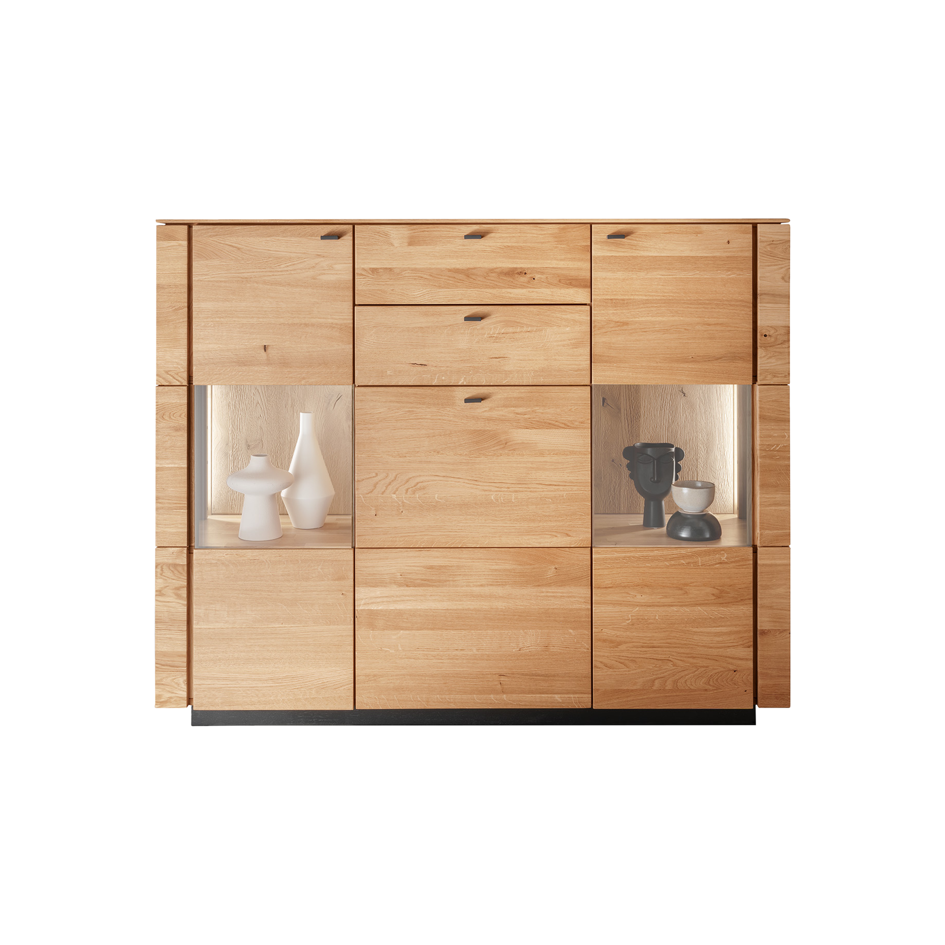 Highboard Manchester Eichefarben