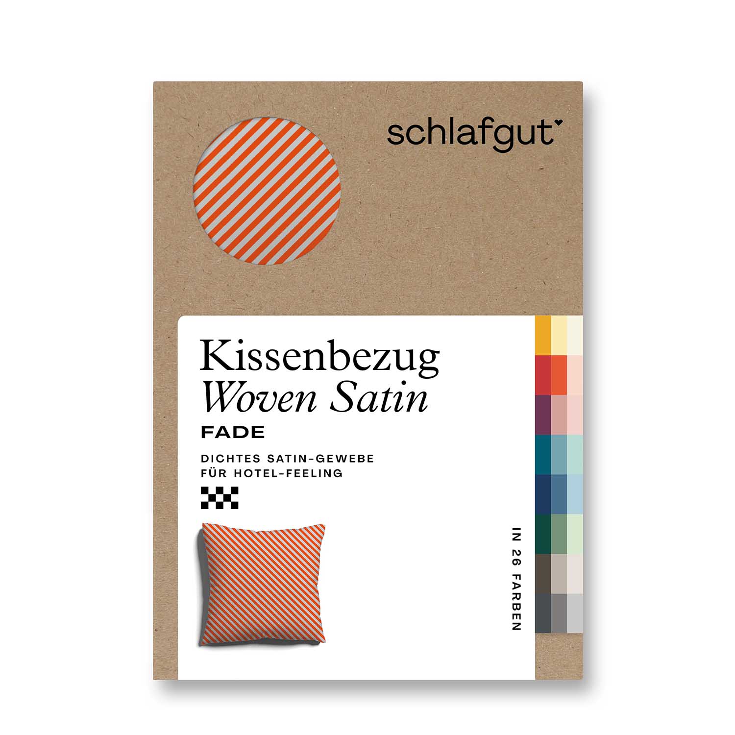 Kissenbezug Woven Fade Gray Light Red Mid 40x40cm Kissenbezug Woven Fade Gray Light Red Mid 40x40cm