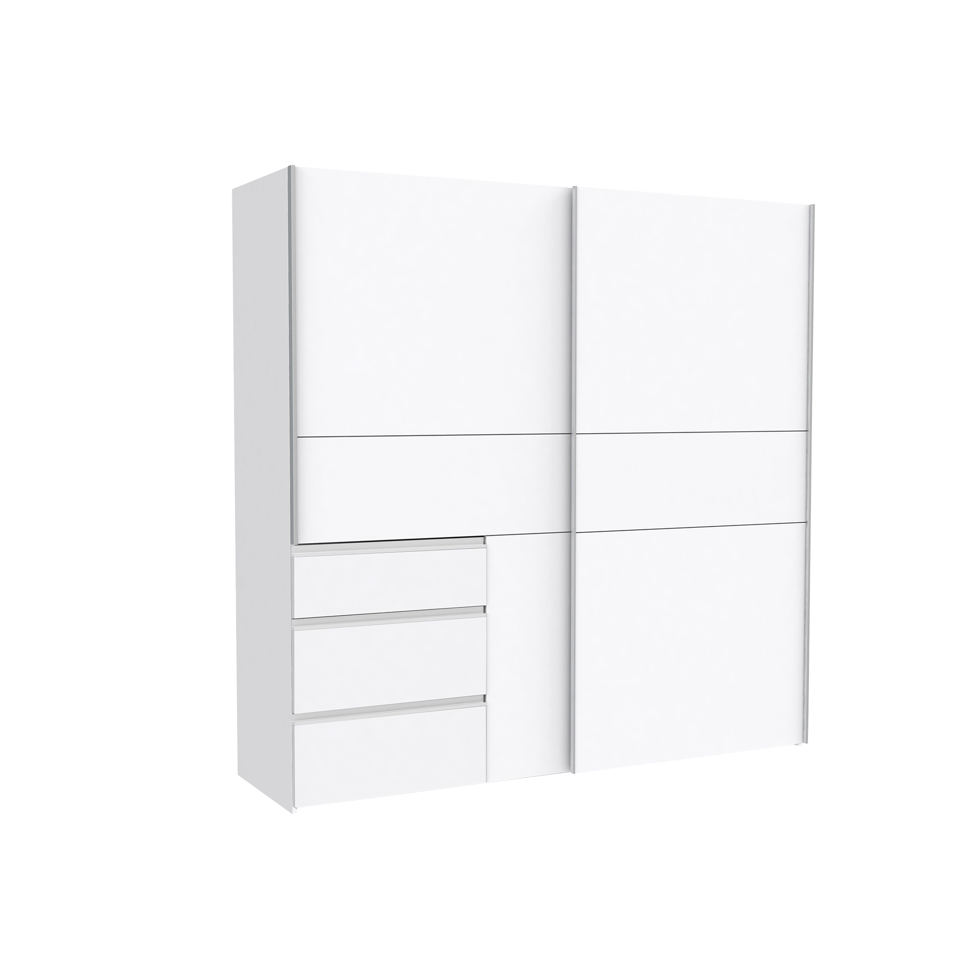 Schwebetürenschrank Riga Weiß 61.2*200.1*200.5