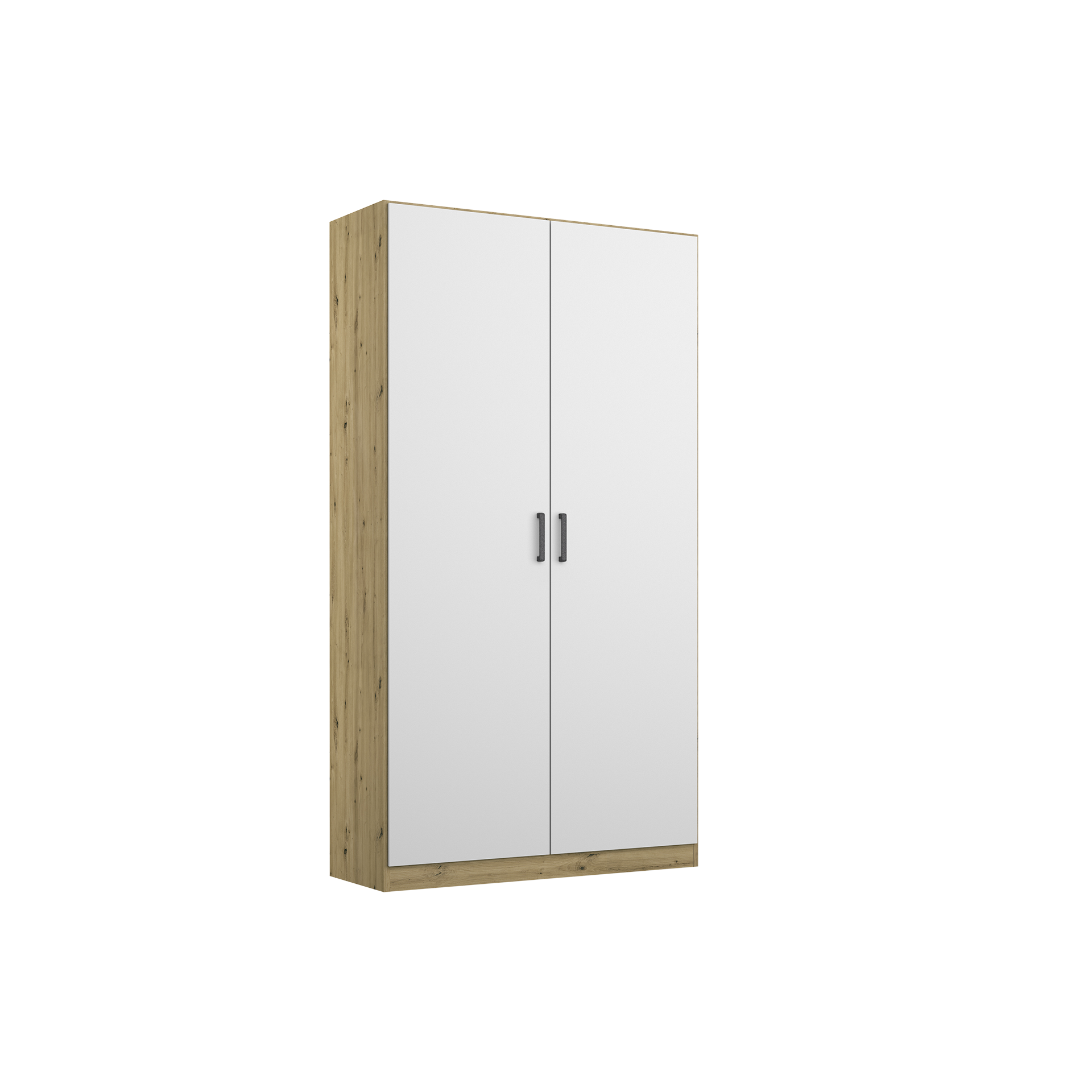 Drehtürenschrank Multiform 2-türig Weiß 54*91*197 Drehtürenschrank Multiform 2-türig Weiß 54*91*197