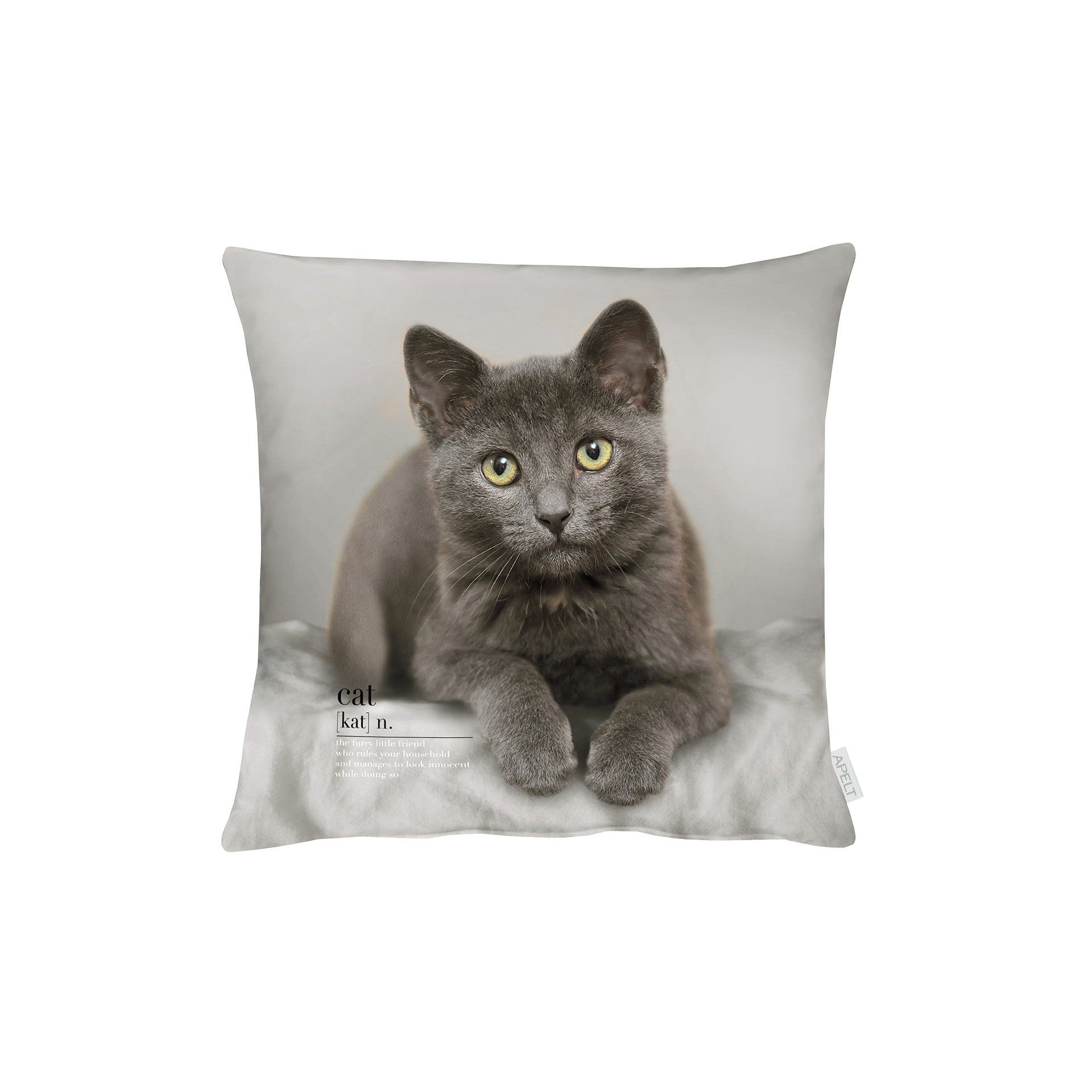 Kissen Katze Grau 45x45cm Kissen Katze Grau 45x45cm