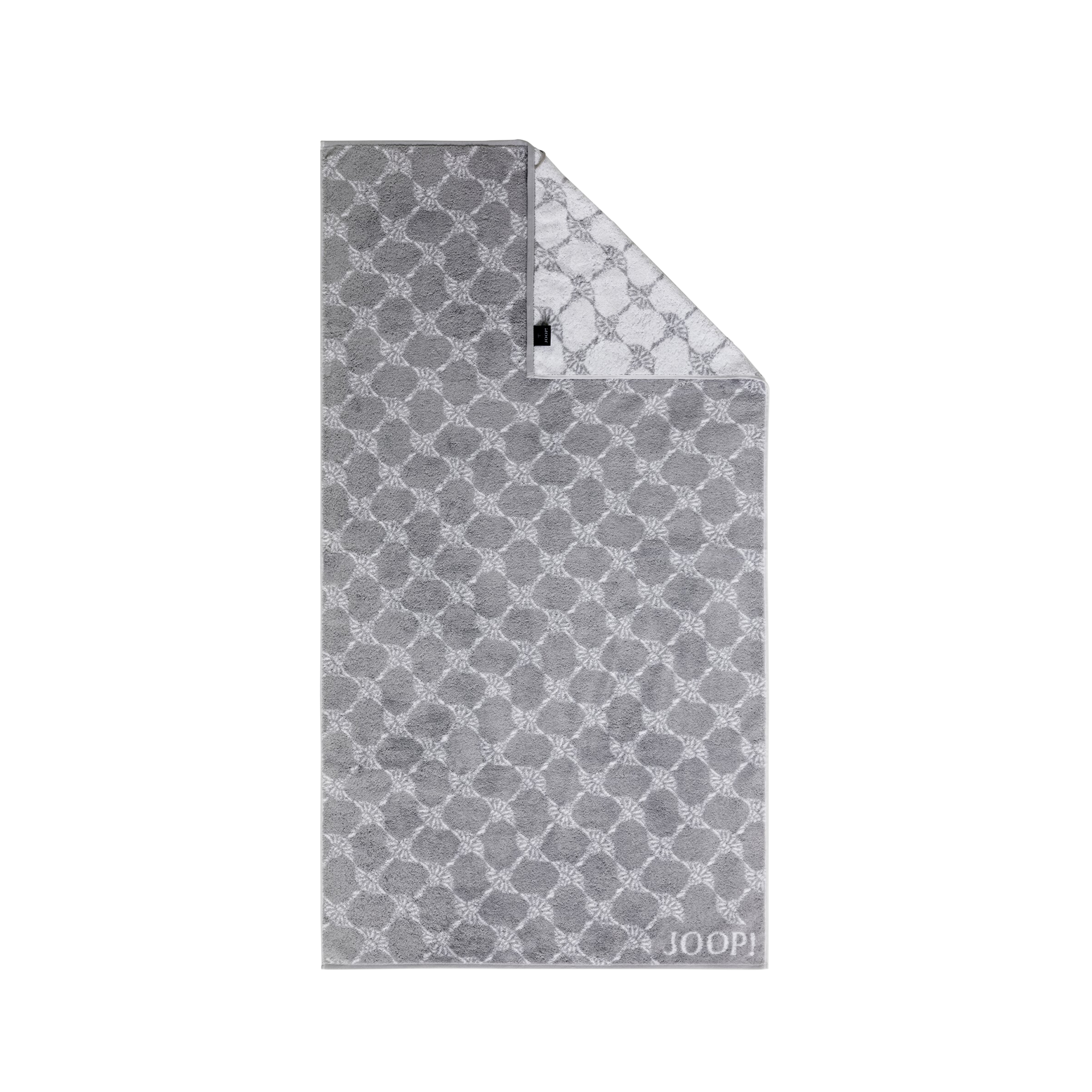 JOOP! Duschtuch Cornflower Weiss-Silber 80x150cm