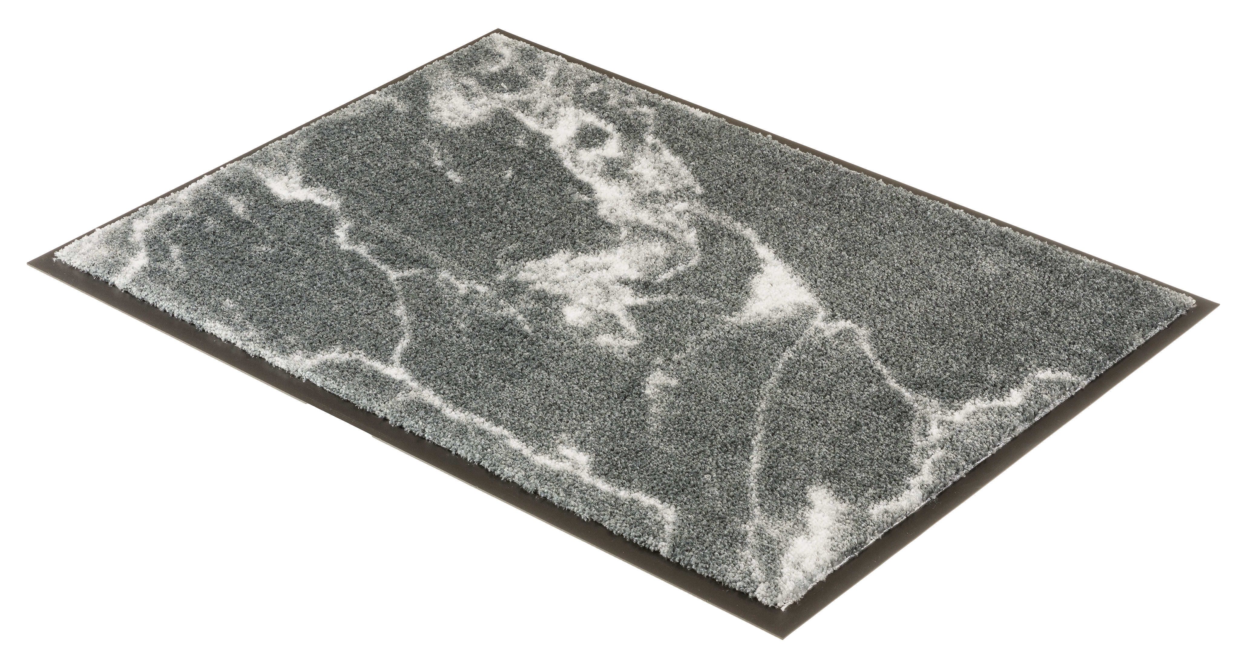 SCHÖNER WOHNEN-Kollektion Fußmatte Miami 50x70 Marmor Grau SCHÖNER WOHNEN-Kollektion Fußmatte Miami 50x70 Marmor Grau