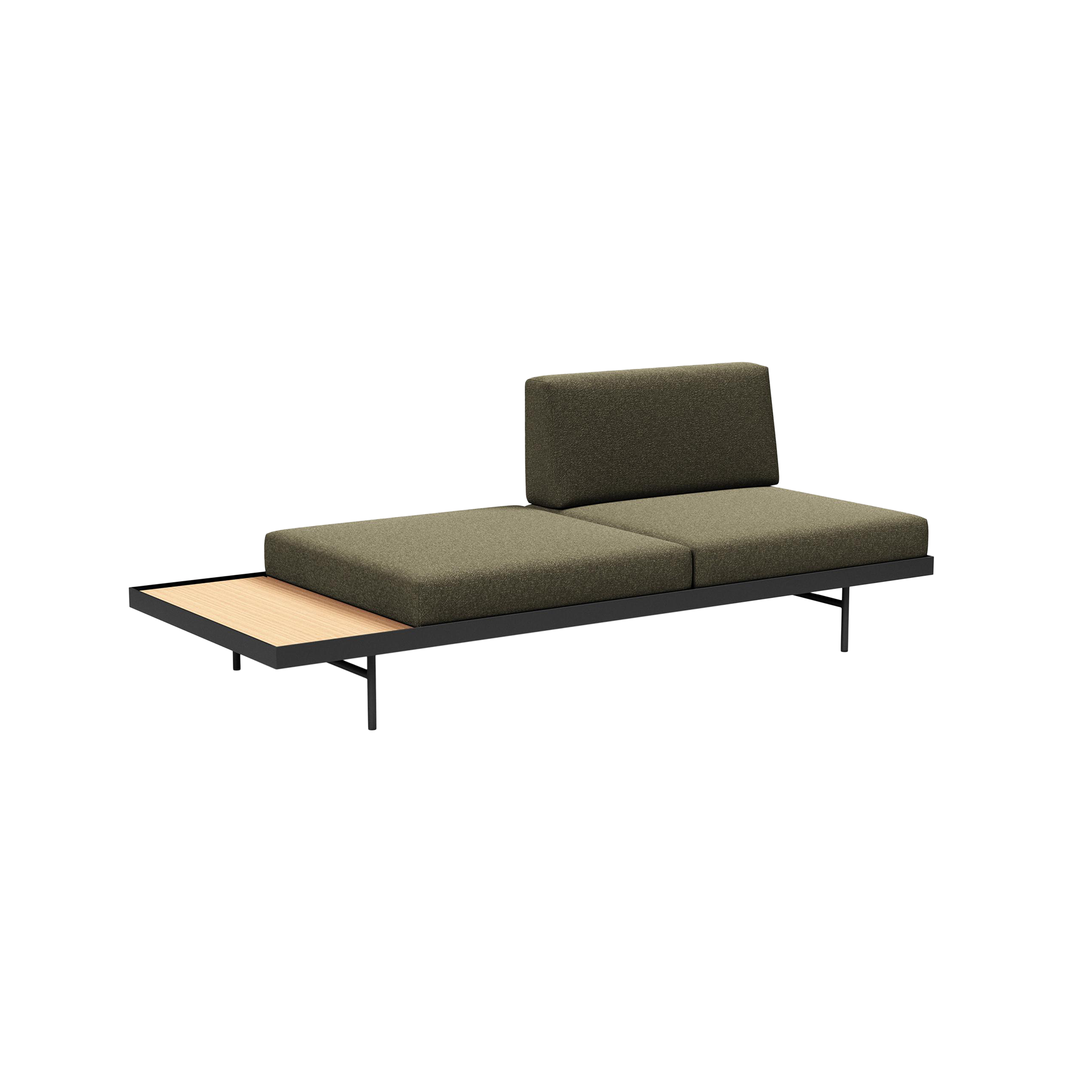 INNOVATION LIVING Schlafsofa Puri Bezug Waldgrün Gestell Mattschwarz INNOVATION LIVING Schlafsofa Puri Bezug Waldgrün Gestell Mattschwarz