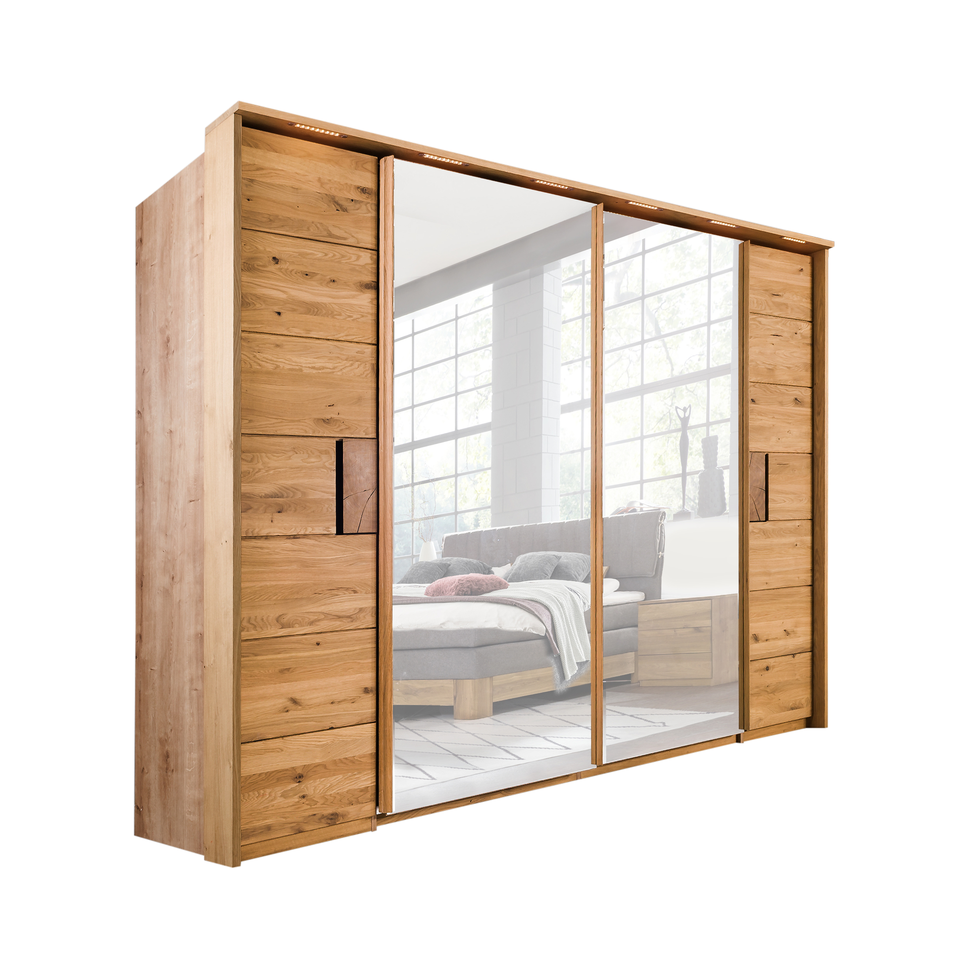 Novofurn Drehtürenschrank Sören Eichefarben 74*286*215 Novofurn Drehtürenschrank Sören Eichefarben 74*286*215