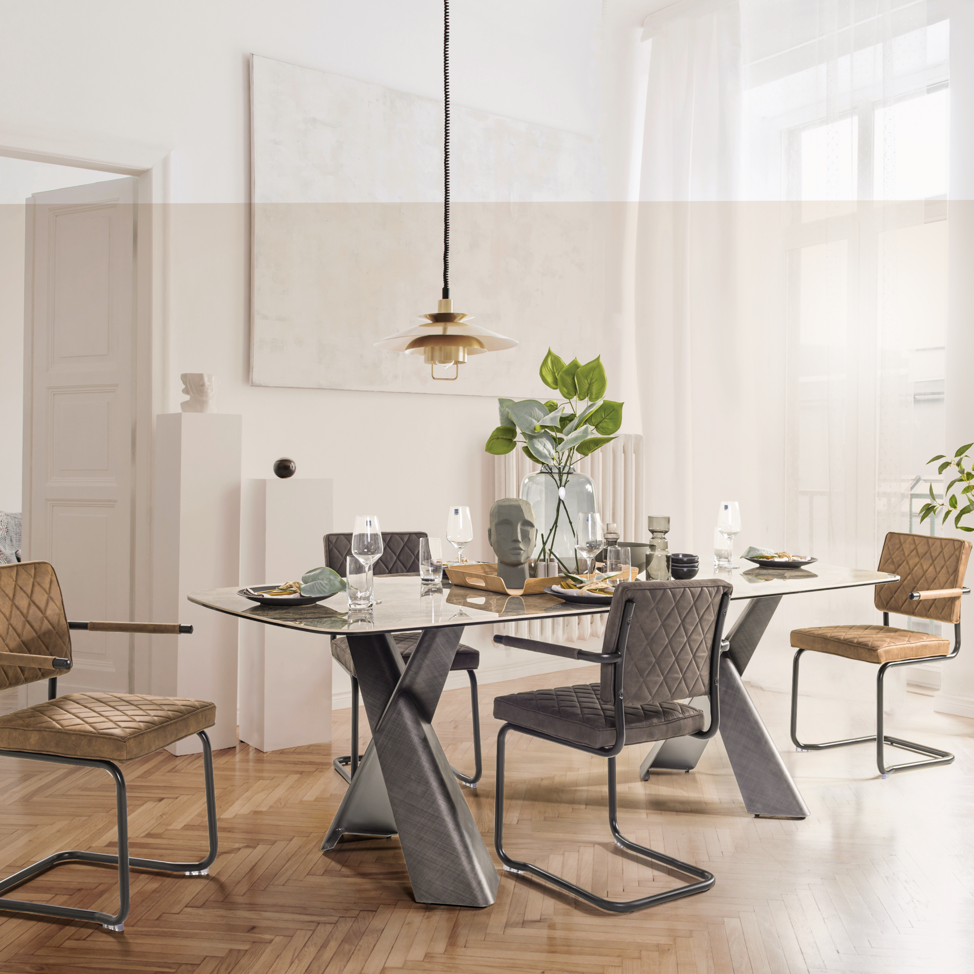 Francesca Garibaldi Esstisch Arven Grau 200*100*76 Francesca Garibaldi Esstisch Arven Grau 200*100*76