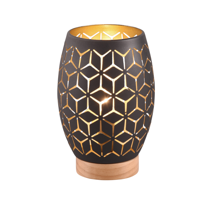 Tischleuchte BIDAR Schwar-Gold