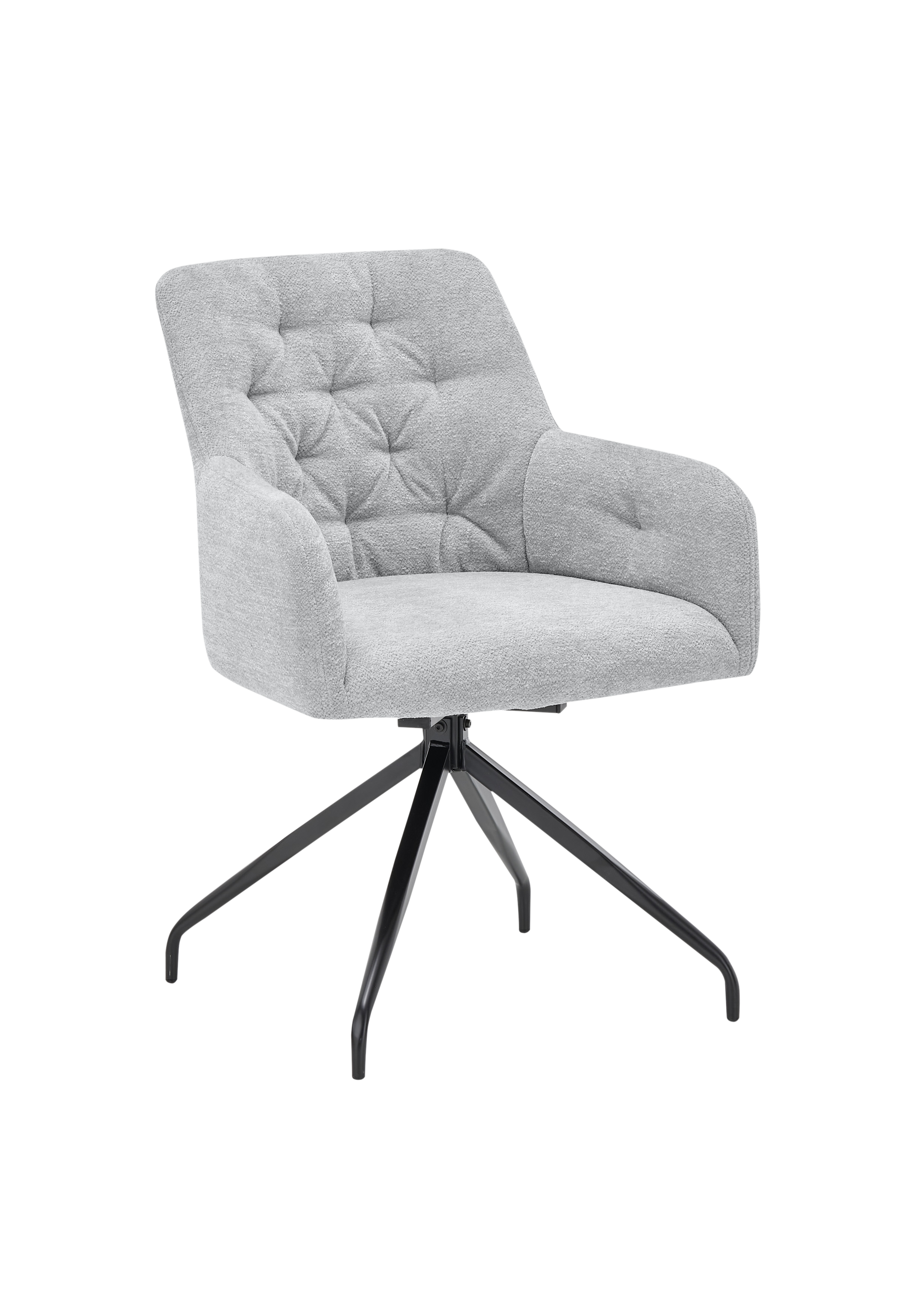 set one by Musterring Armlehnstuhl Seattle Sitz Hellgrau Gestell Schwarz set one by Musterring Armlehnstuhl Seattle Sitz Hellgrau Gestell Schwarz