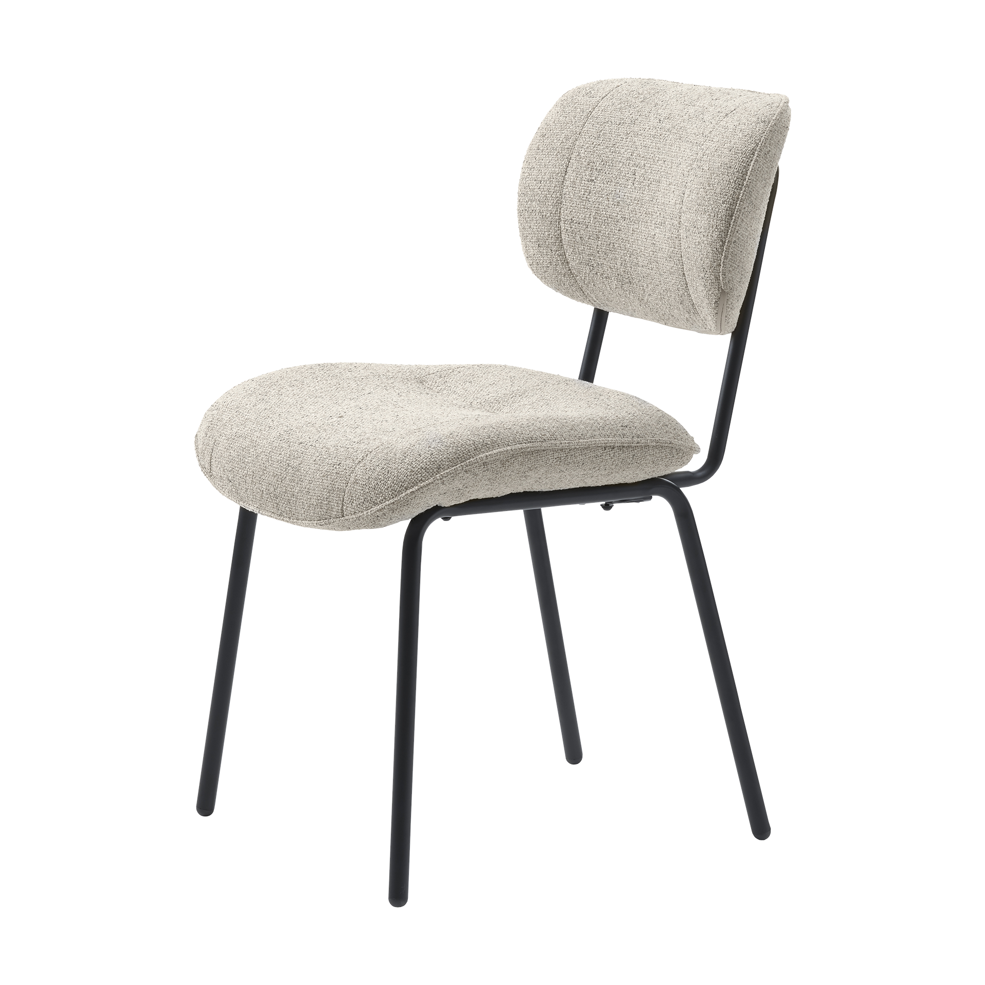 Stuhl Buffalo Sitz Offwhite Rücken Offwhite Gestell Black Stuhl Buffalo Sitz Offwhite Rücken Offwhite Gestell Black