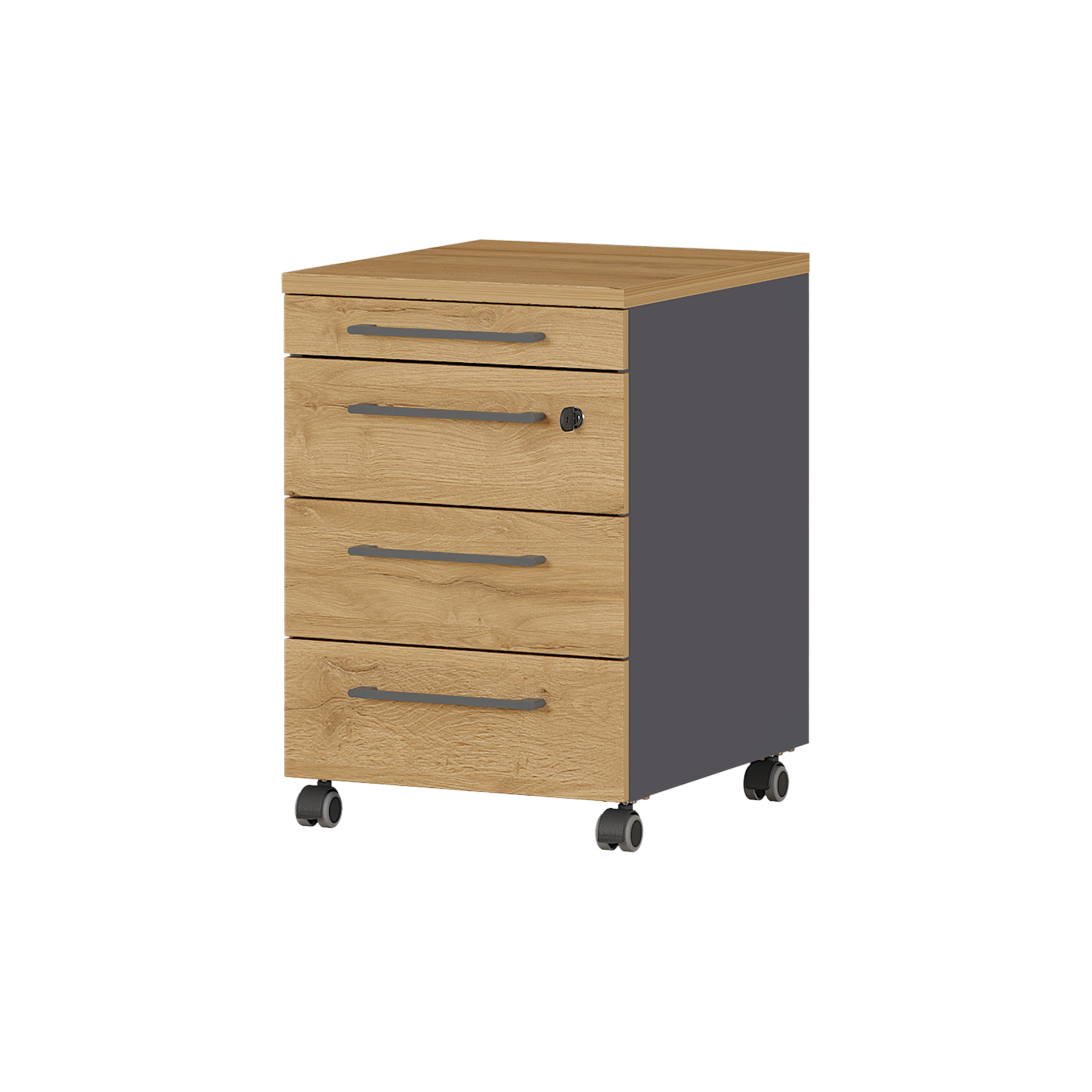 Rollcontainer Agenda Home Eichefarben Rollcontainer Agenda Home Eichefarben