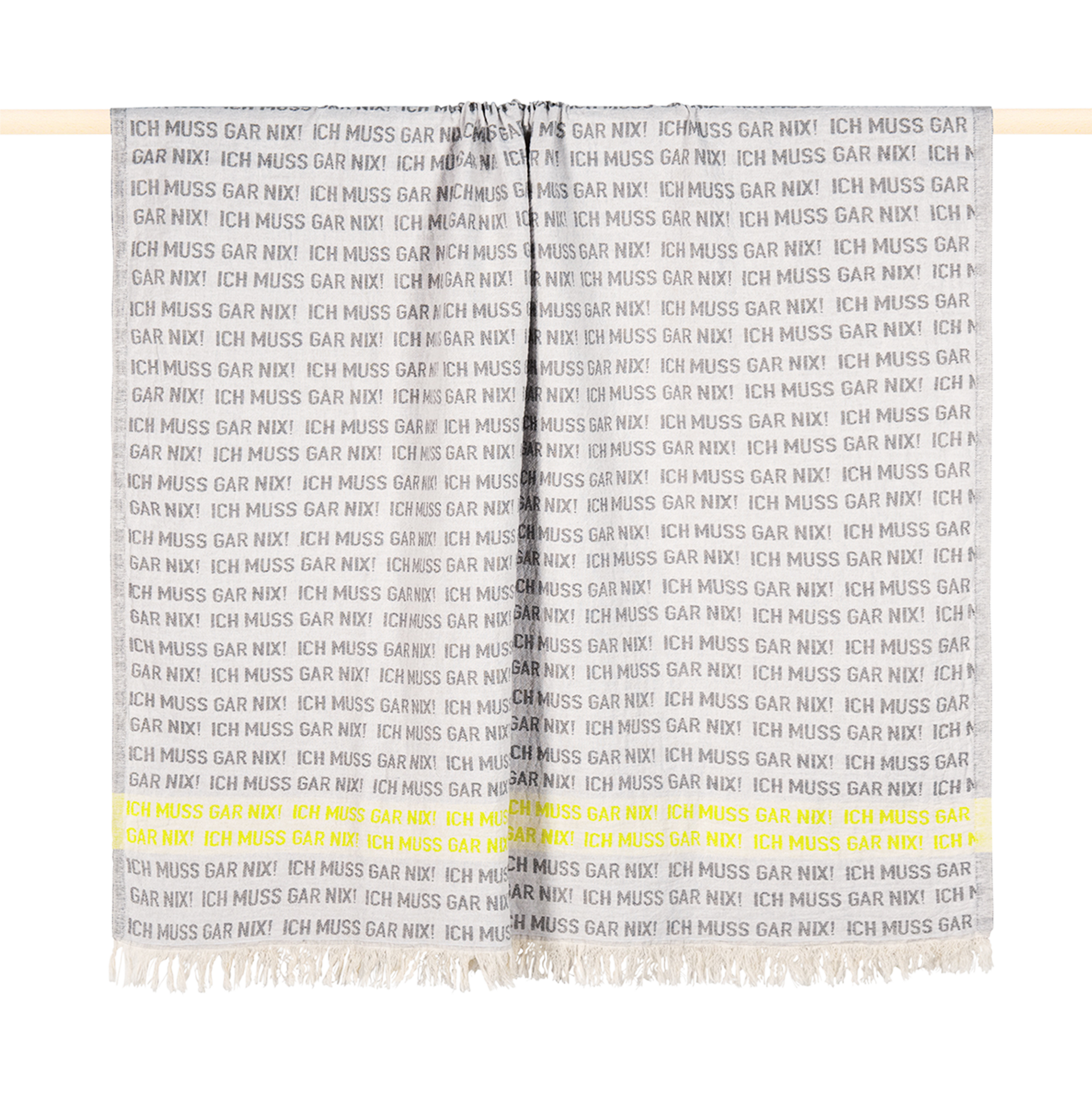 PAD Strandtuch Letters Yellow 95x95cm PAD Strandtuch Letters Yellow 95x95cm
