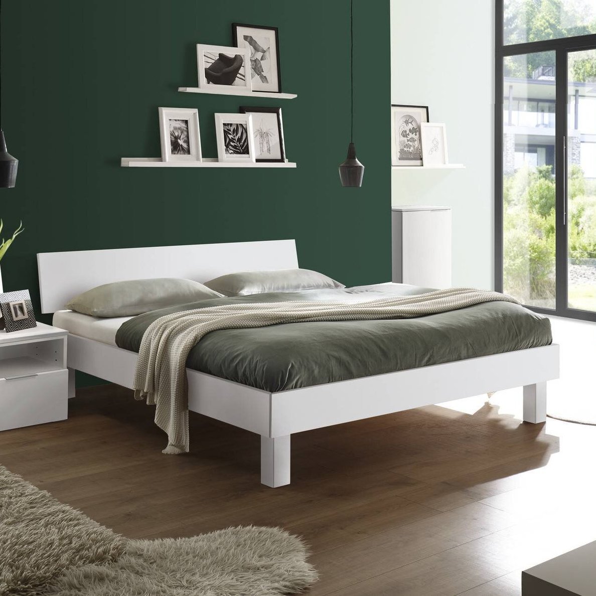 HASENA Bett Forti Gestell Weiß lackiert 100x200 cm HASENA Bett Forti Gestell Weiß lackiert 100x200 cm