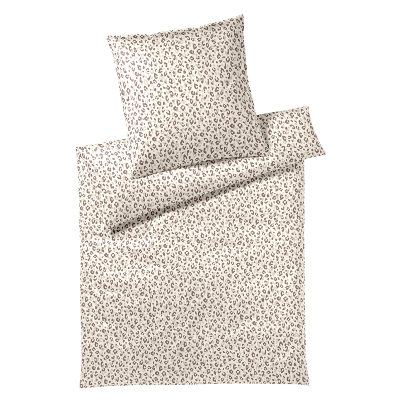 Satin Bettwäsche Leolook Savanne 135x200cm
