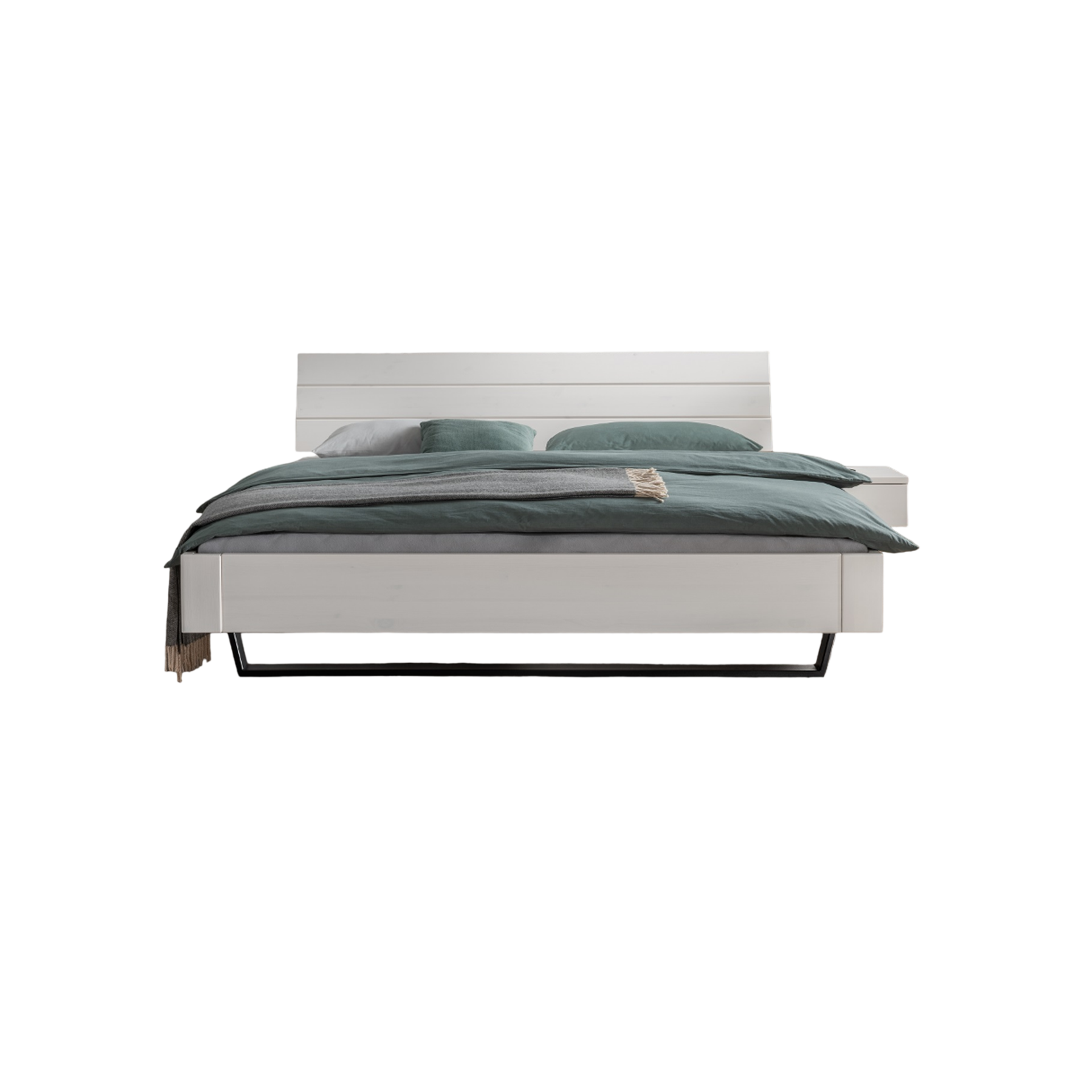 Bett Kiel Schwarz Weiß 200x200 cm Bett Kiel Schwarz Weiß 200x200 cm