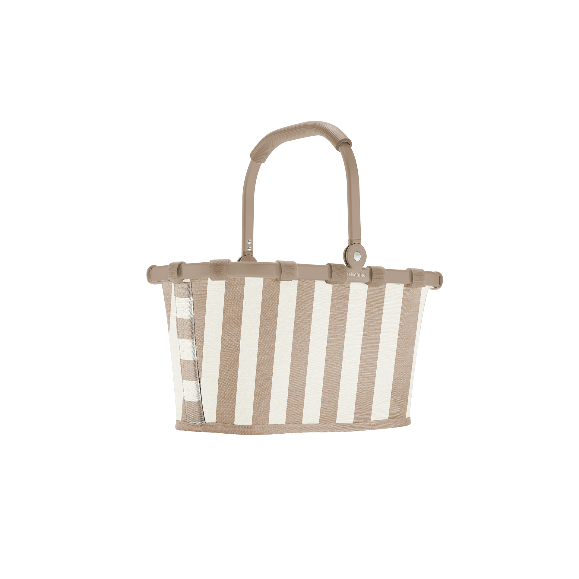 Korb Carrybag Summerstripes Coffee