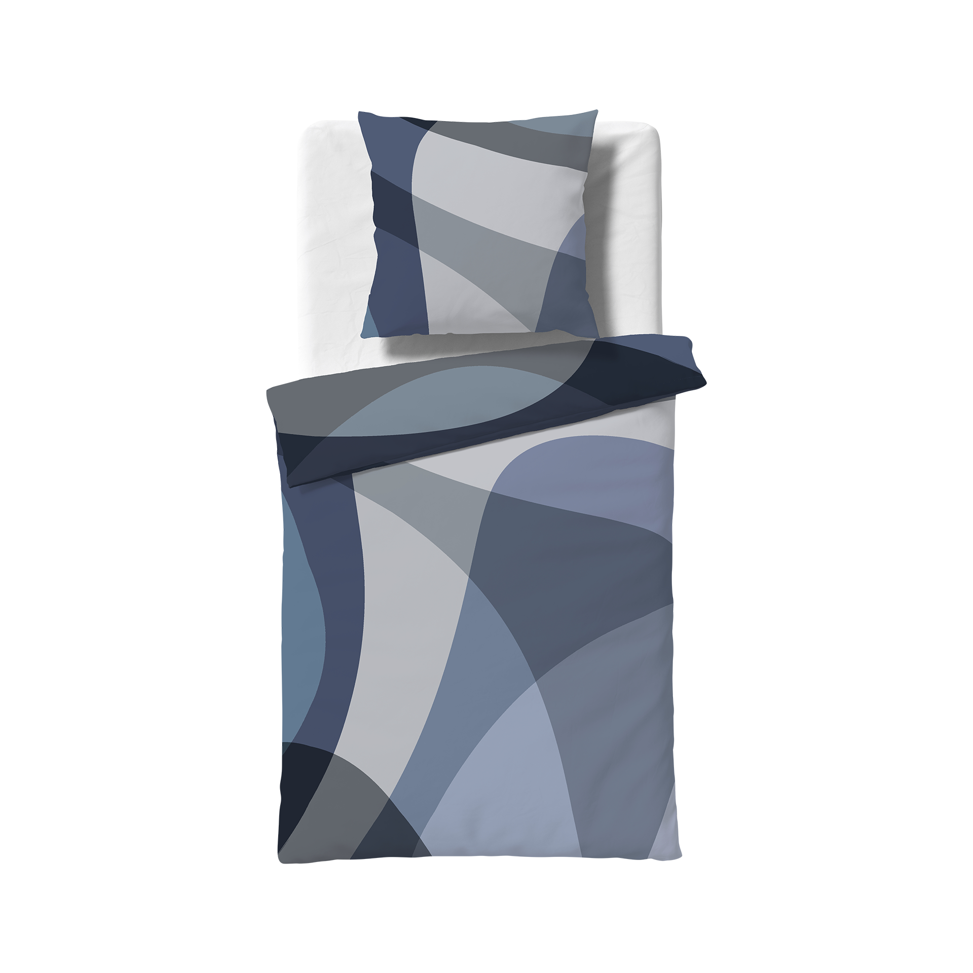 Satin Bettwäsche Bed Art S Blau 135x200cm Satin Bettwäsche Bed Art S Blau 135x200cm