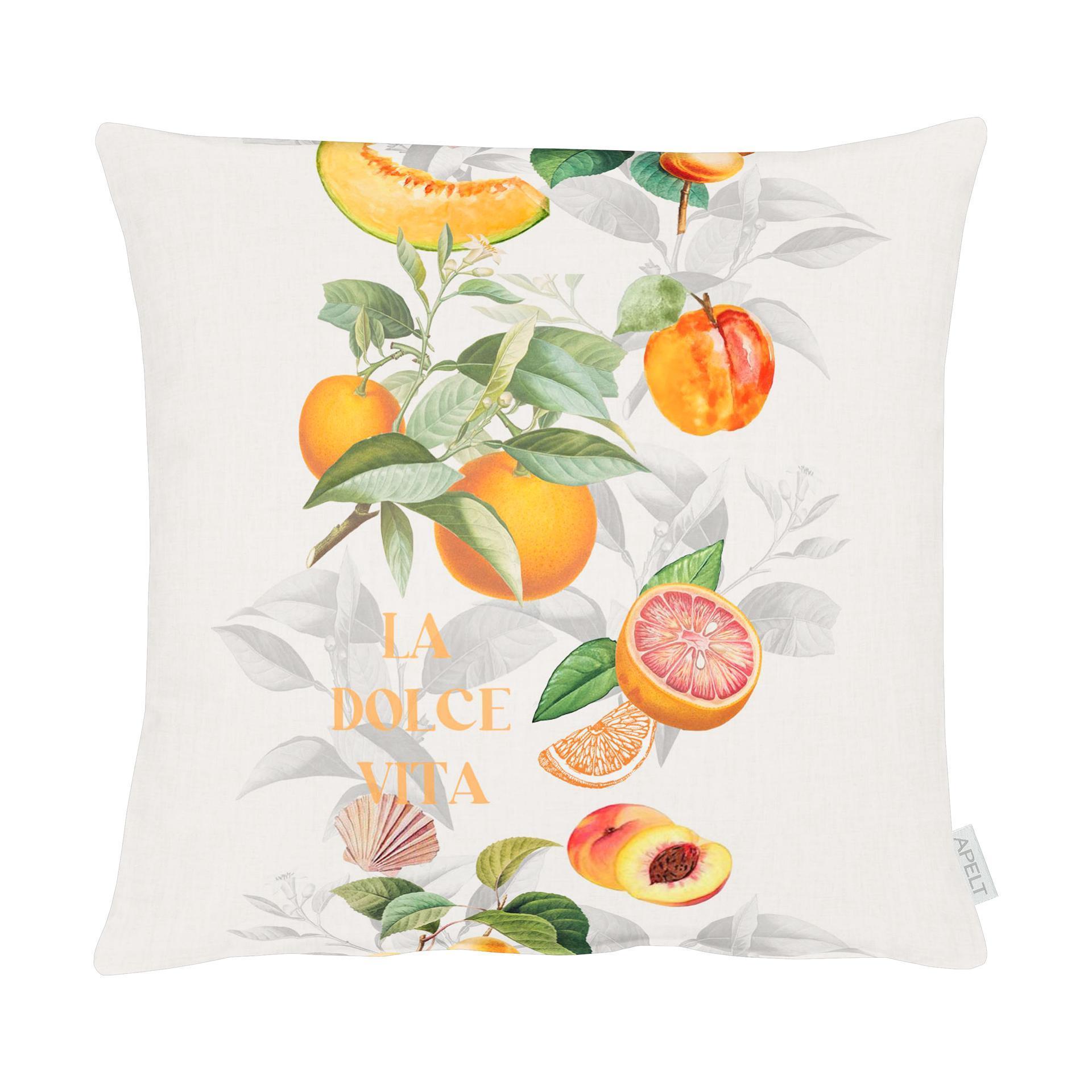Kissen Früchte Orange 48x48cm