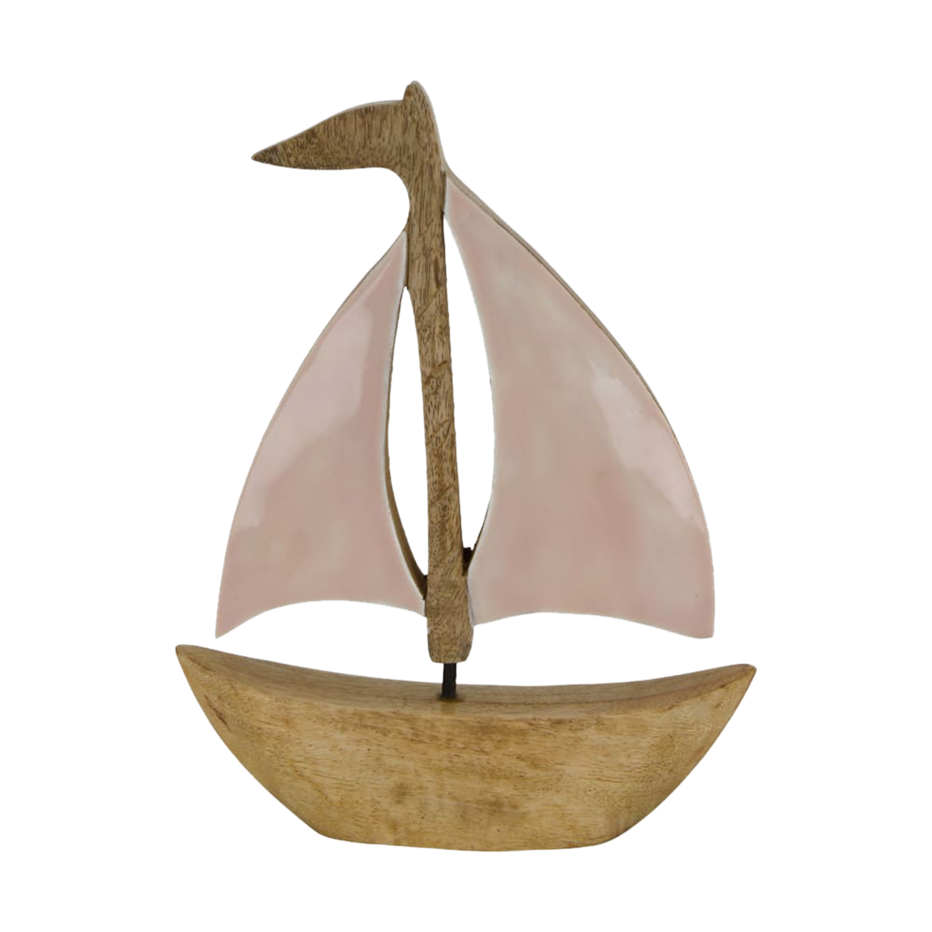 Dekoaufsteller Boot Natur-Sand