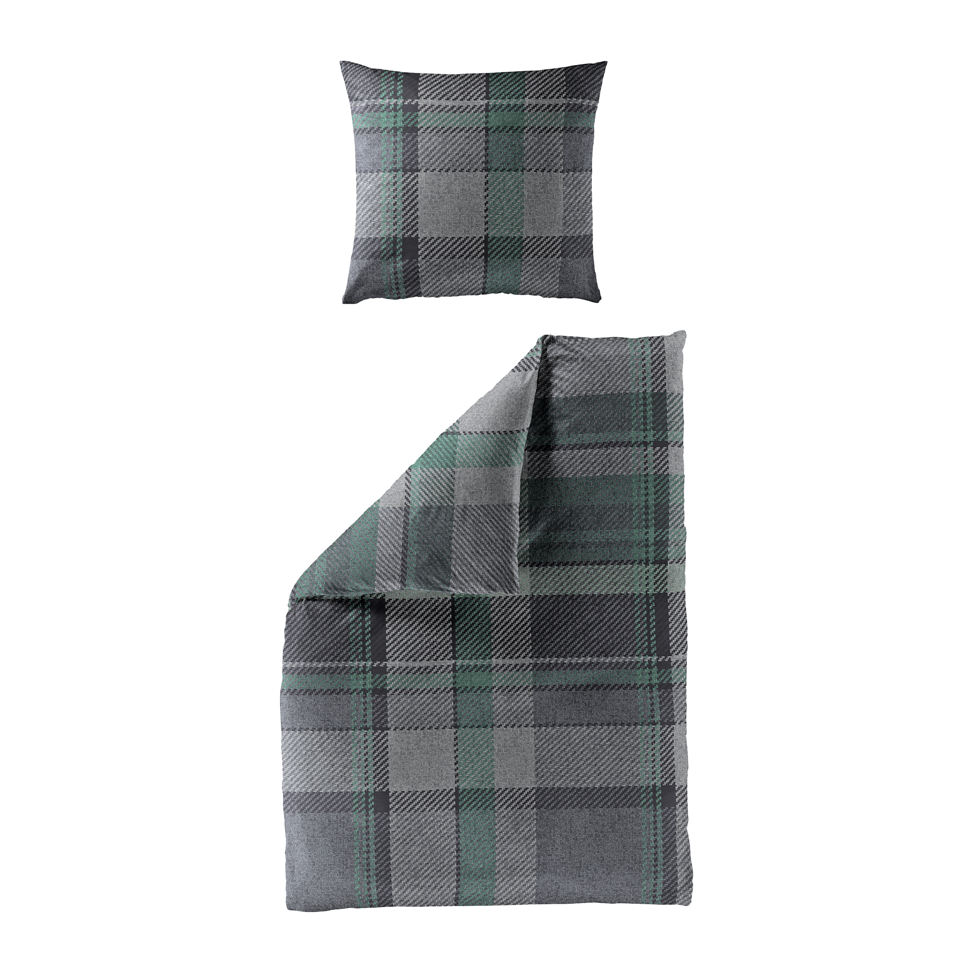 Renforce Bettwäsche Casea Lugos Minze 135x200cm