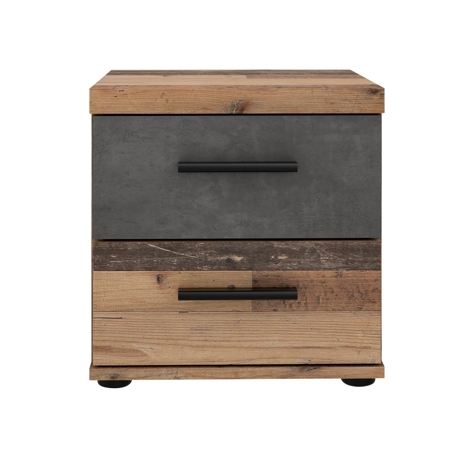 Nachttisch Wim Front Old-Wood Vintage Betonoptik Dunkelgrau Korpus Old-Wood Vintage Nachttisch Wim Front Old-Wood Vintage Betonoptik Dunkelgrau Korpus Old-Wood Vintage