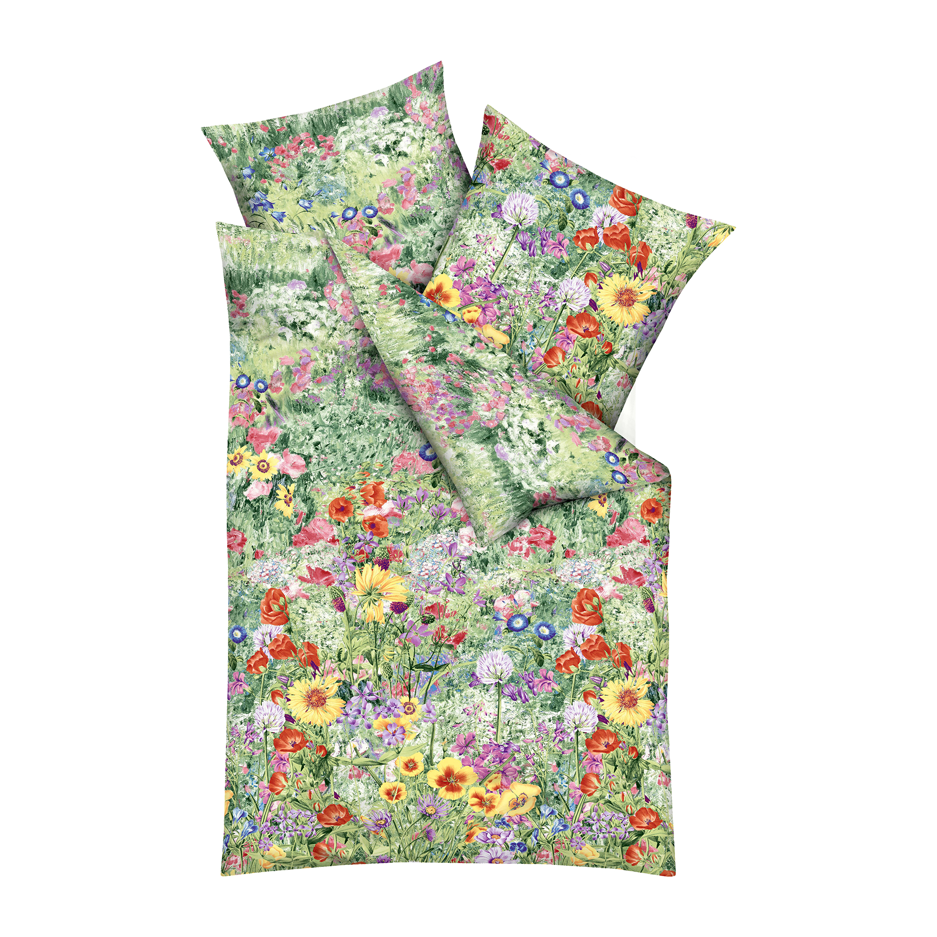 Satin Bettwäsche Farm Garden Bunt 135x200cm Satin Bettwäsche Farm Garden Bunt 135x200cm