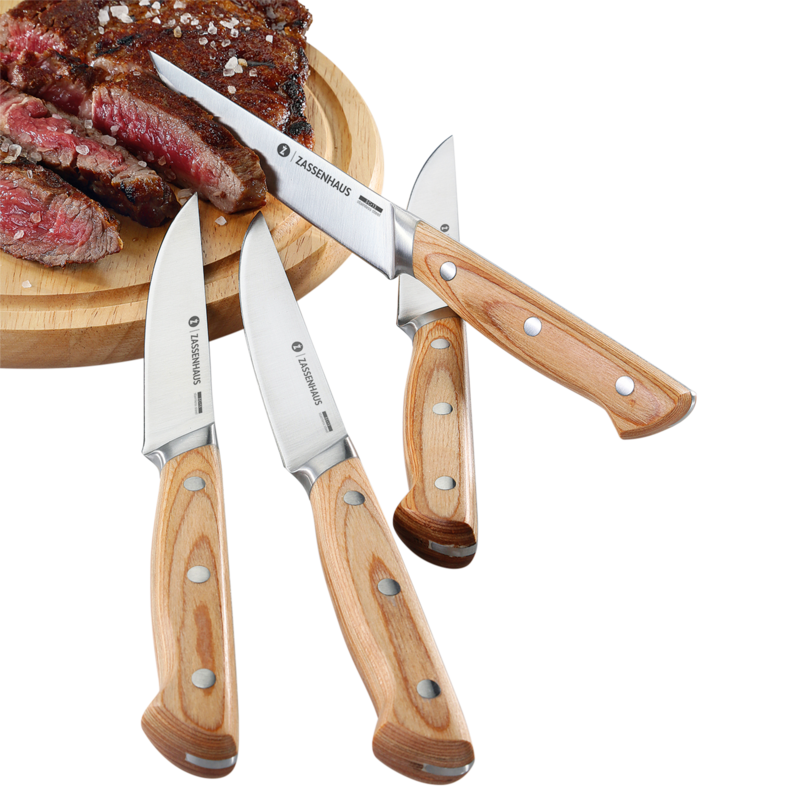 Zassenhaus Steakmesser-Set Silber-Braun