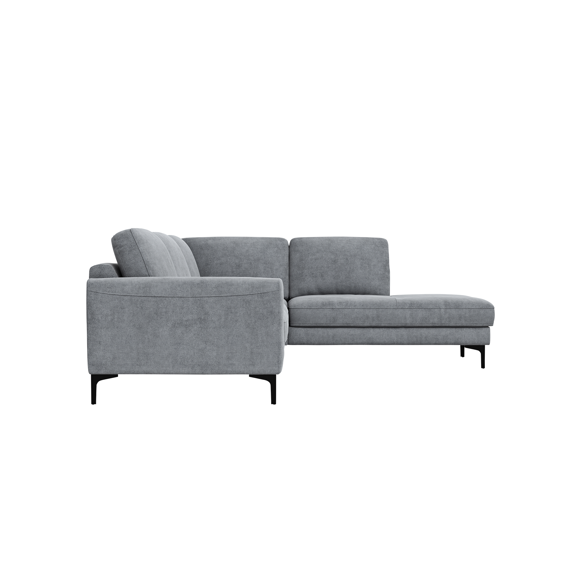 Global wohnen Ecksofa Oviedo Grau langer Schenkel rechts Global wohnen Ecksofa Oviedo Grau langer Schenkel rechts