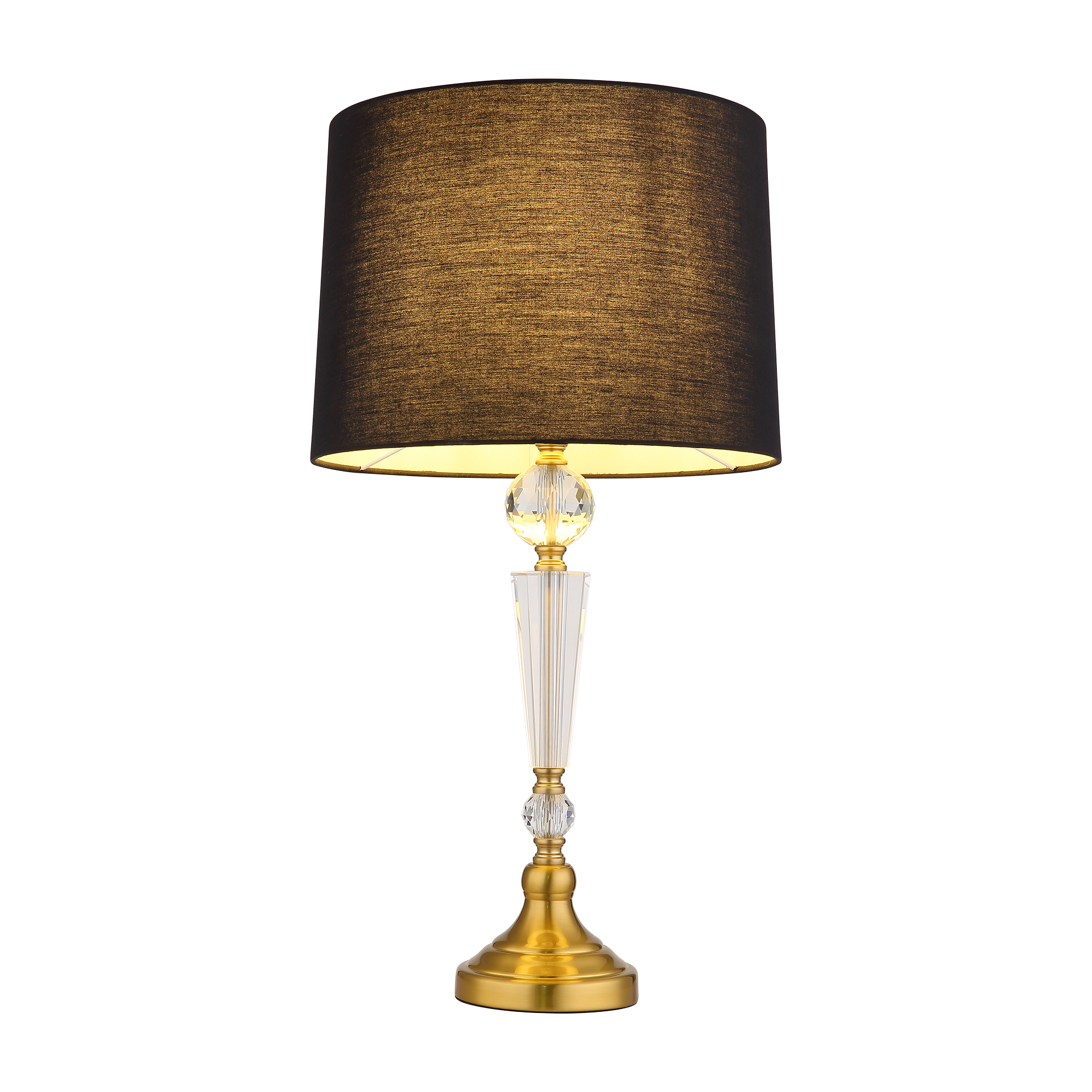 Tischleuchte ARRO Gold Transparent Schwarz