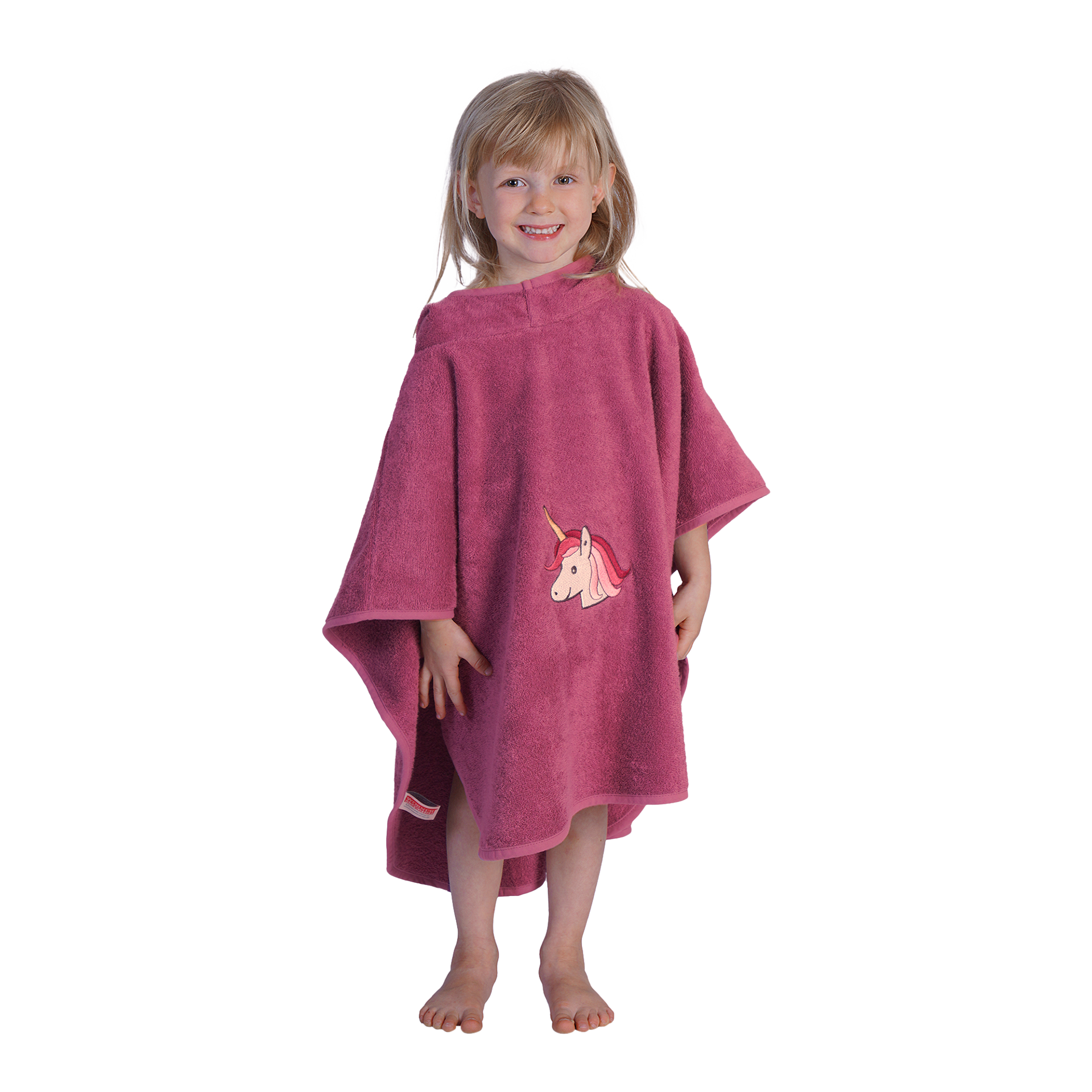 Poncho Einhorn mauve mauve Poncho Einhorn mauve mauve