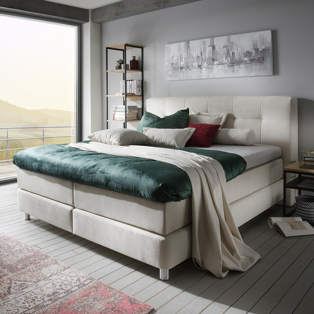 Natura Boxspringbett Alpin Beige 160x200 cm Natura Boxspringbett Alpin Beige 160x200 cm