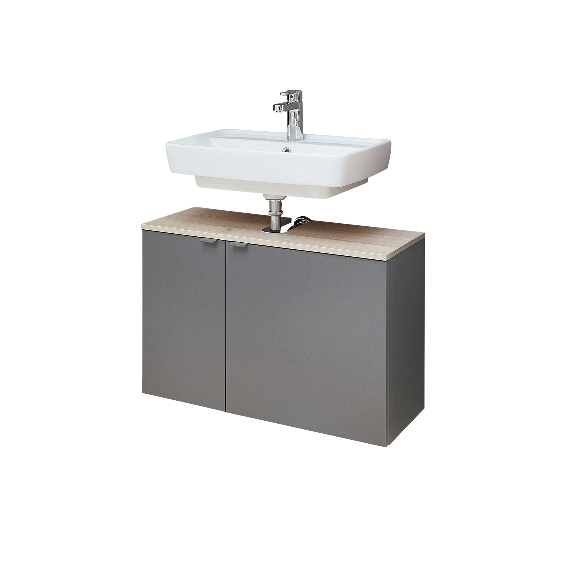 Paul Phillip Waschbeckenunterschrank Pitty Grau 33*80*52.9 Paul Phillip Waschbeckenunterschrank Pitty Grau 33*80*52.9