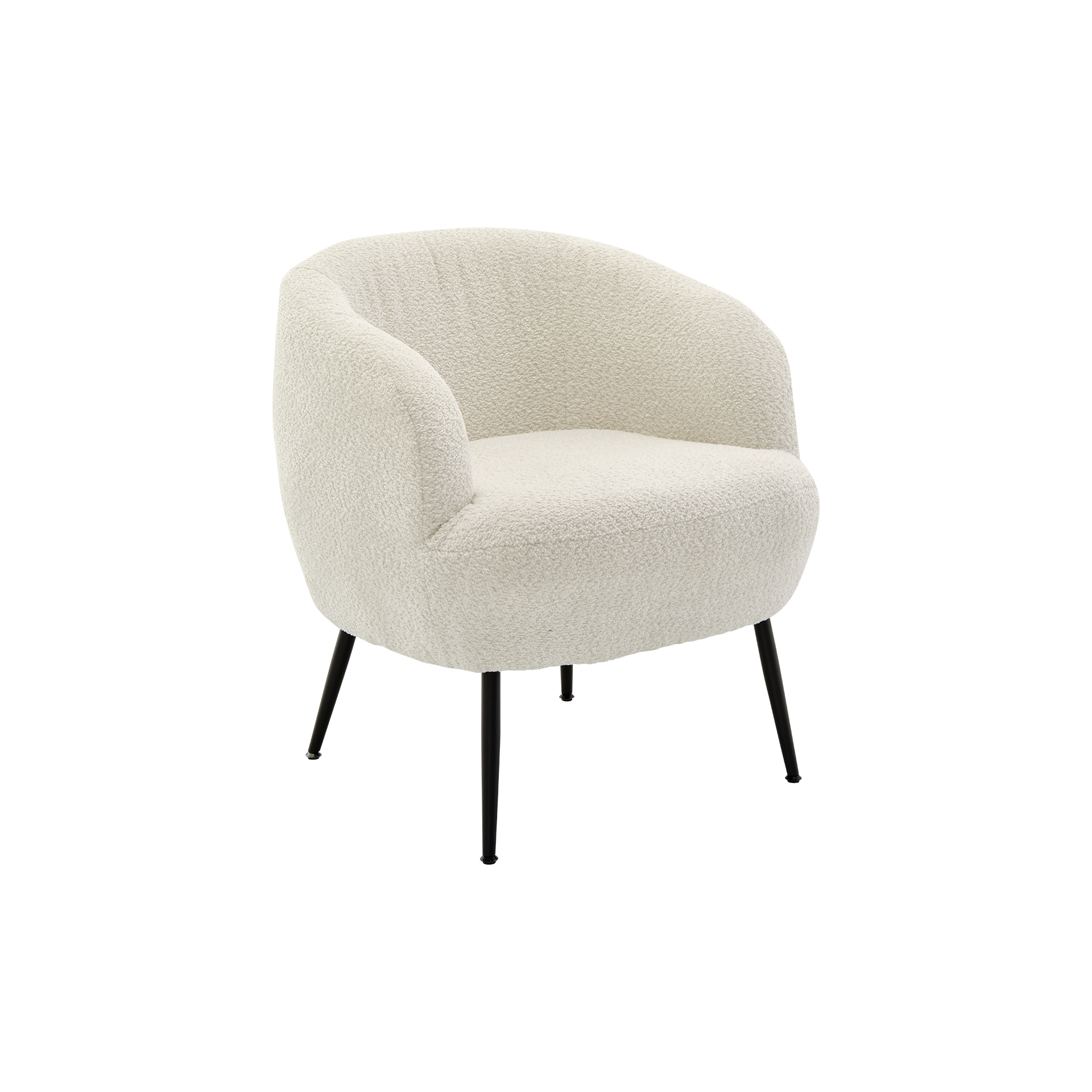 Lounge-Sessel Lacon Bezug Weiß