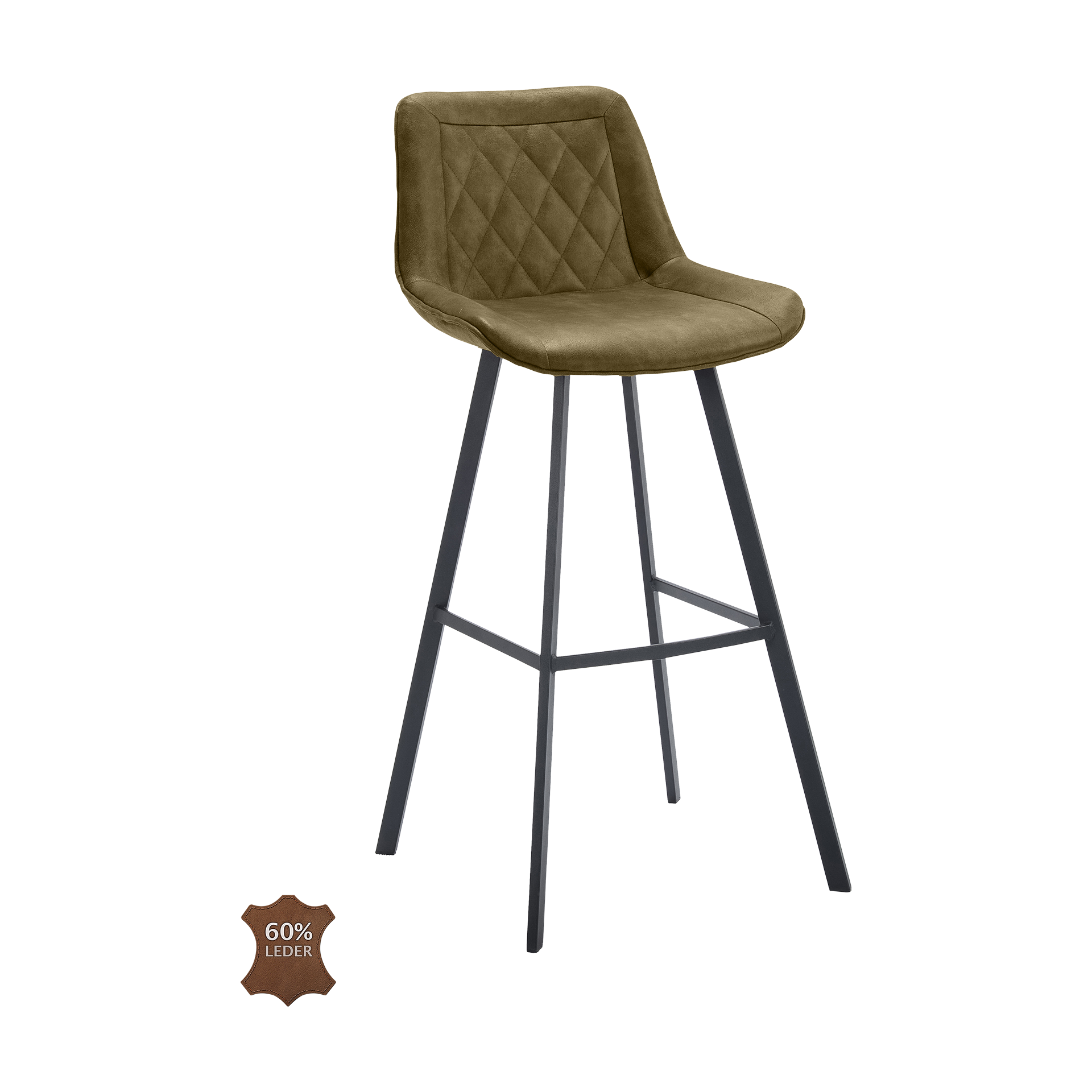 Natura Barhocker Wesley Bezug Stoff Bull Moos Gestell Metall Schwarz pulverbeschichtet Natura Barhocker Wesley Bezug Stoff Bull Moos Gestell Metall Schwarz pulverbeschichtet