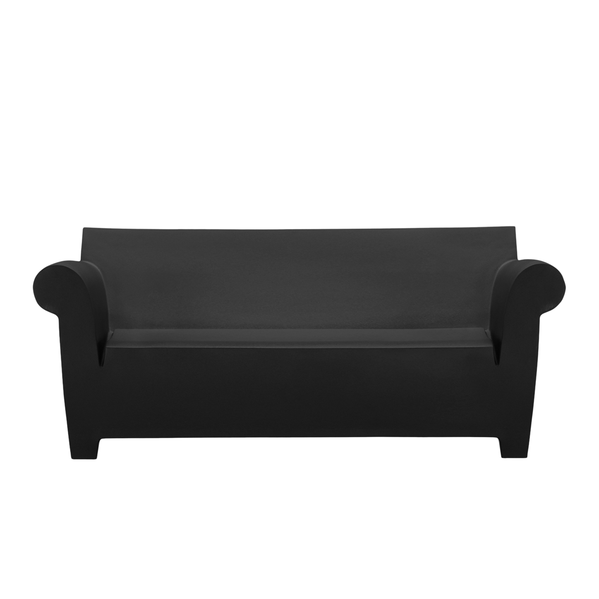 Kartell® Sofa 2-Sitzer Bubble Club Schwarz