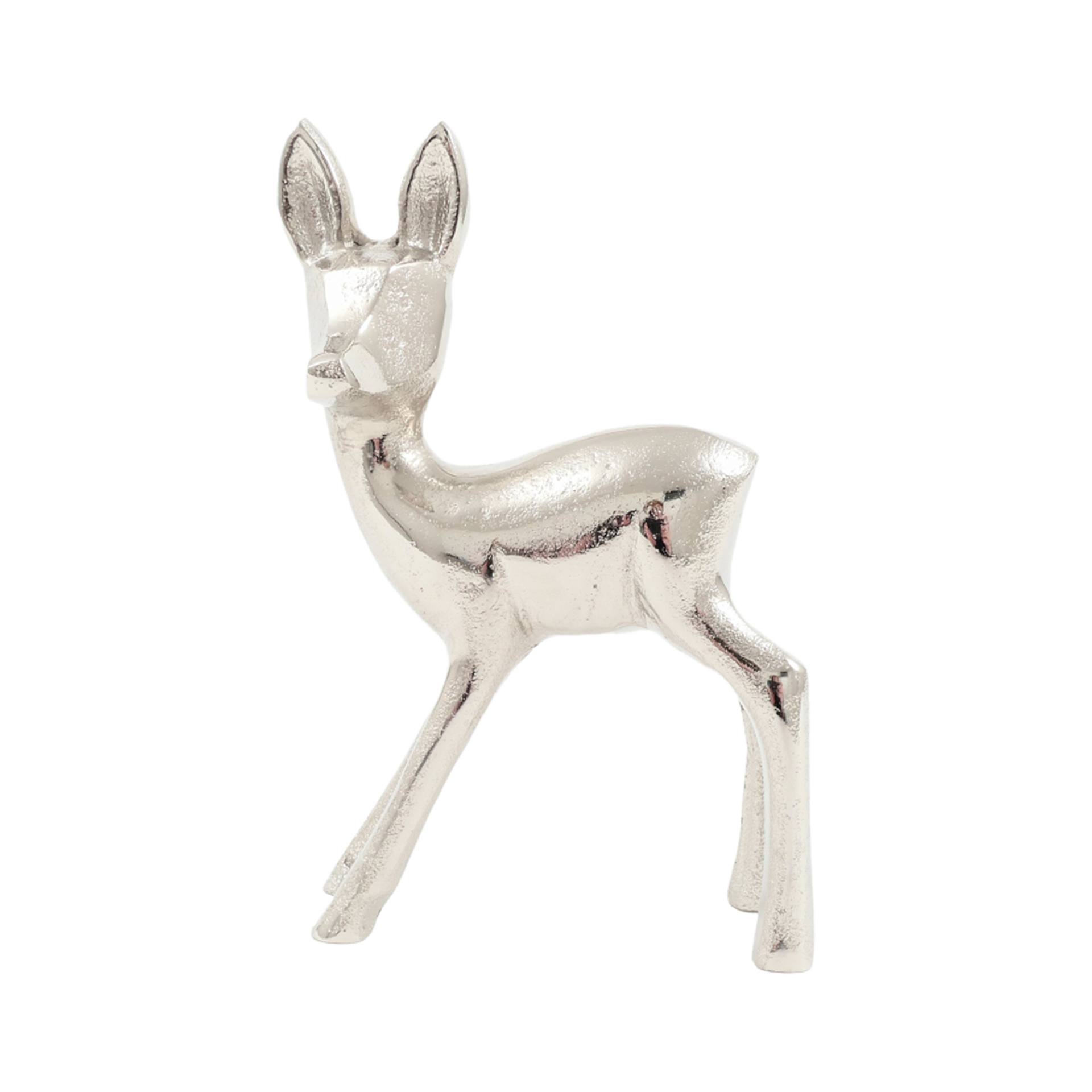 Dekofigur Rehkitz Silber