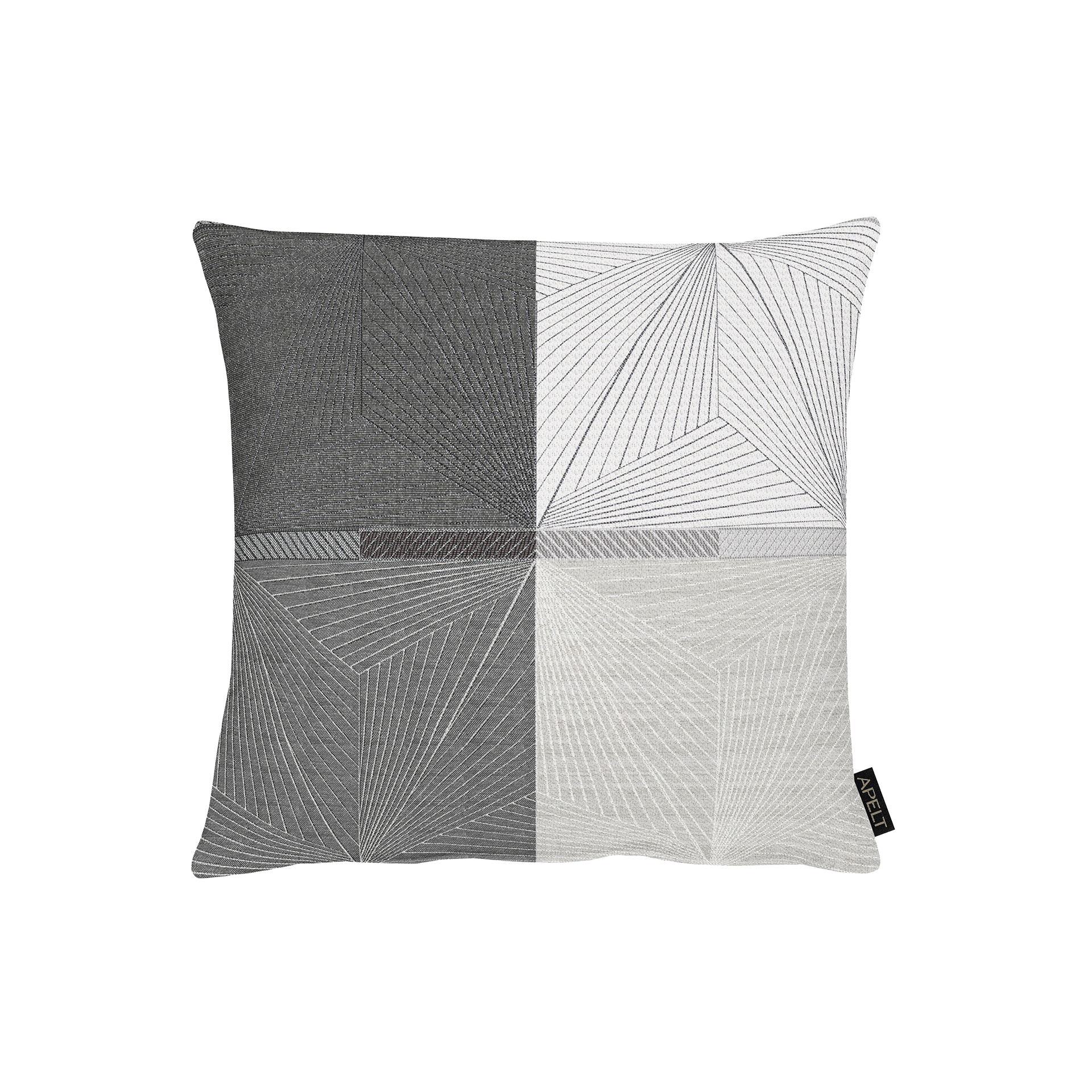 Kissen Tobia Schwarz Weiß Grau 45x45cm Kissen Tobia Schwarz Weiß Grau 45x45cm