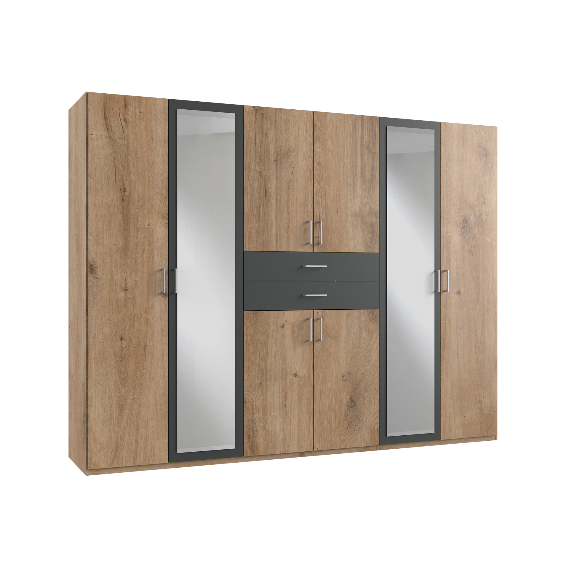 Drehtürenschrank Diego 8-türig Eichefarben 58*270*208