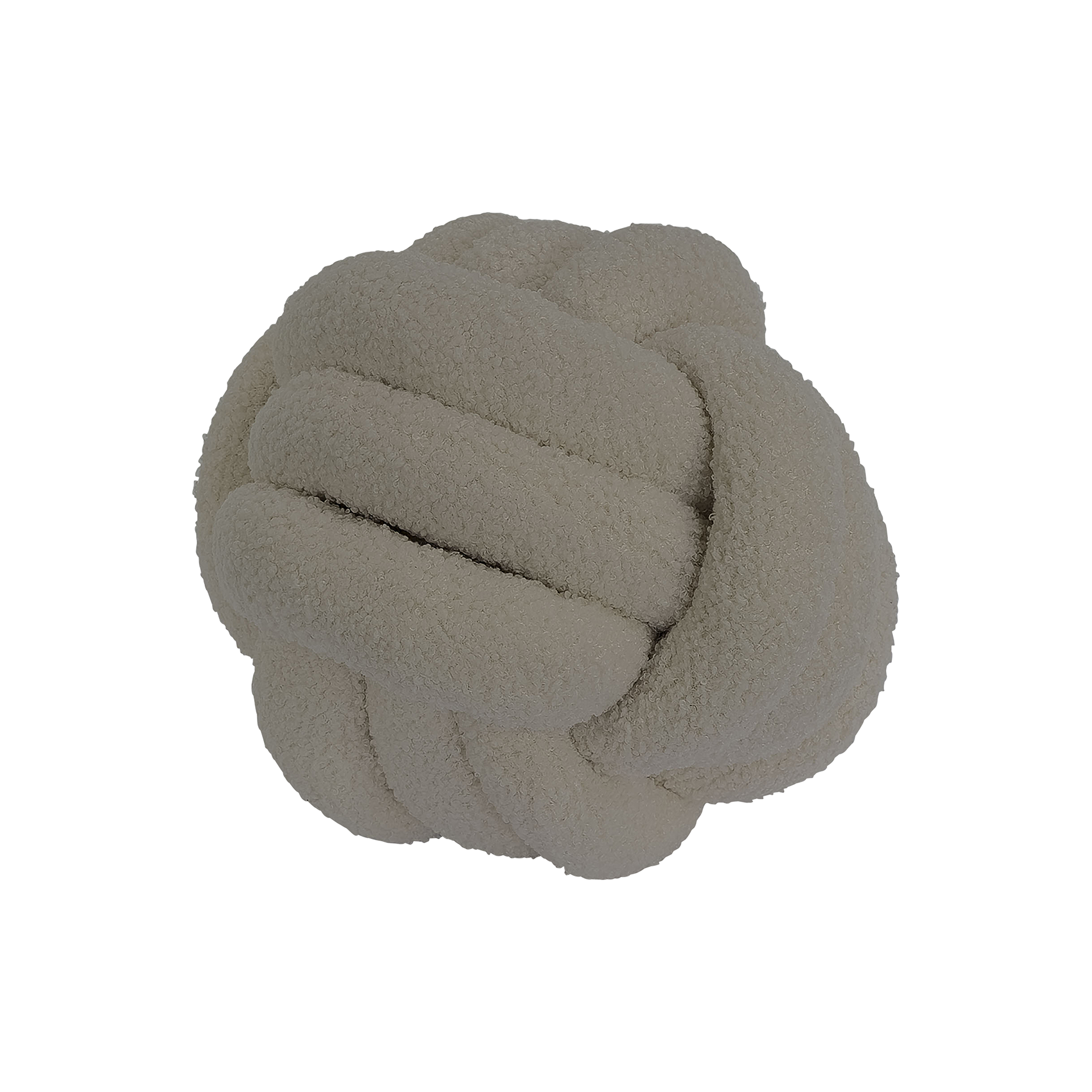 Knotenkissen TeddyOffwhite 25cm Knotenkissen TeddyOffwhite 25cm