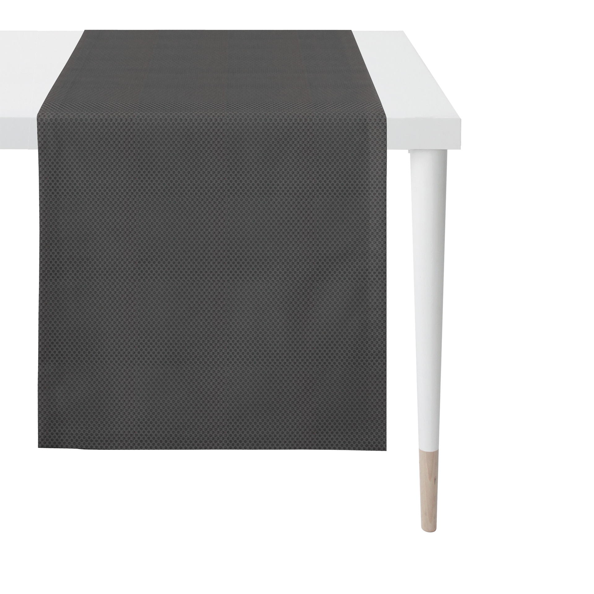 Tischläufer Miles schwarz / anthr 40x150 Tischläufer Miles schwarz / anthr 40x150