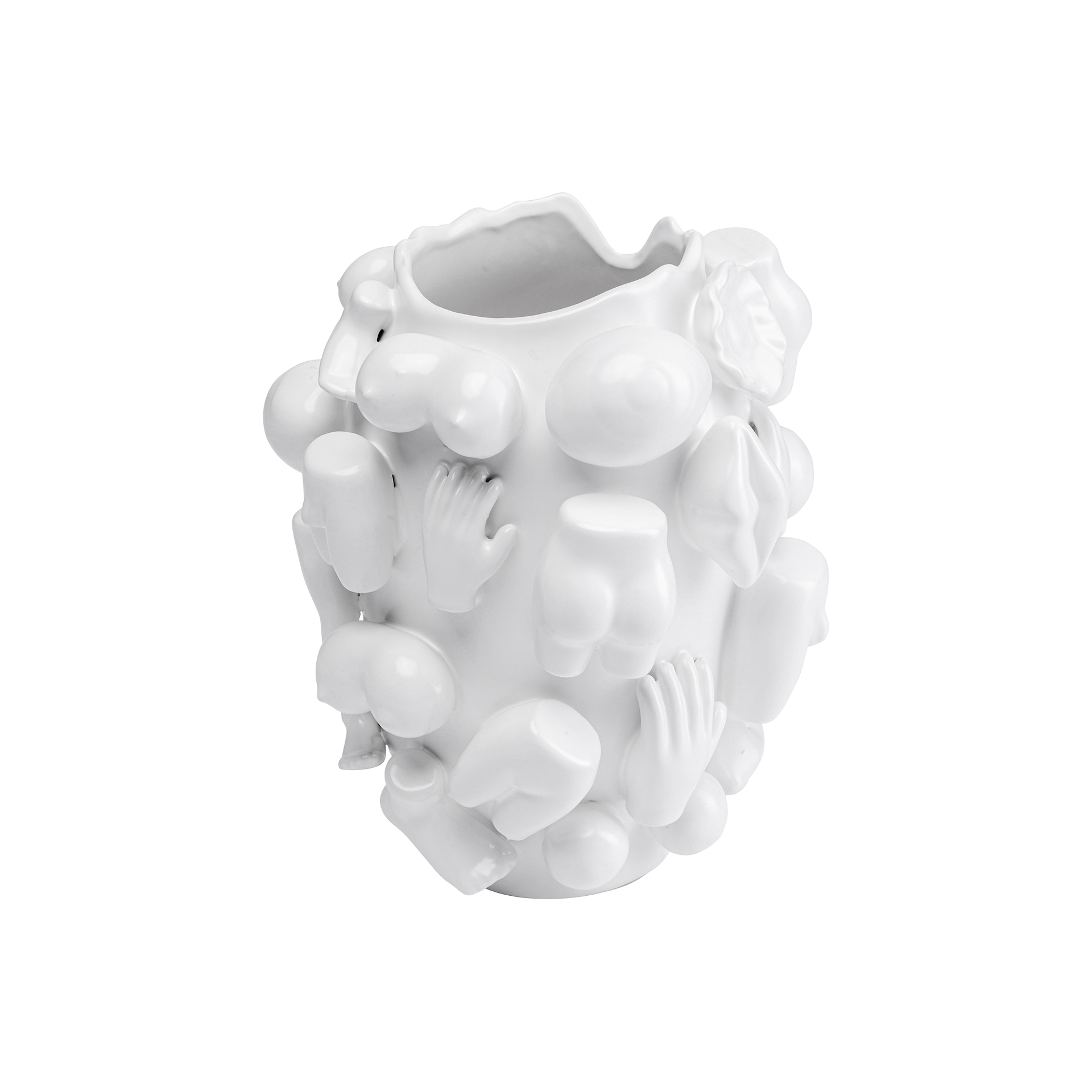 Kare Vase Body Parts 25 Weiß