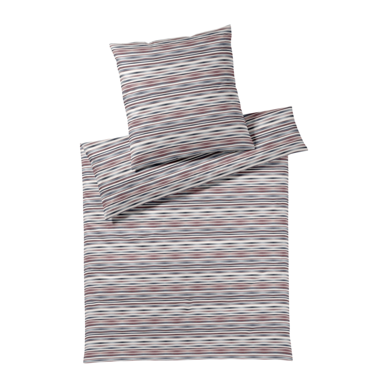 Jersey Bettwäsche Desire Blau, Rot 155x220cm