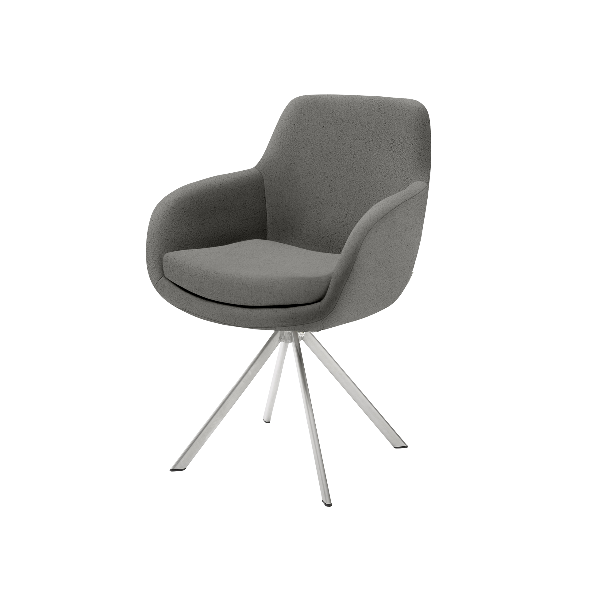 Musterring Armlehnstuhl Tavia Bezug Florida grey Gestell Silber Musterring Armlehnstuhl Tavia Bezug Florida grey Gestell Silber