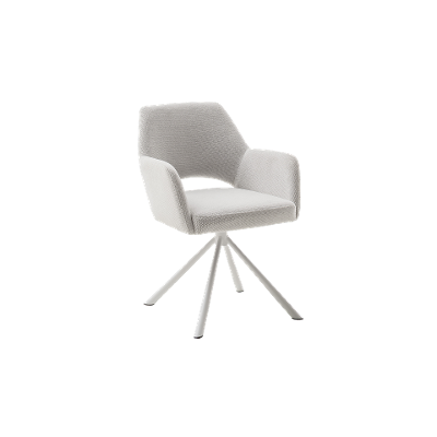 Stuhl Bella Gestell Weiß matt lackiert Bezug Creme Stuhl Bella Gestell Weiß matt lackiert Bezug Creme