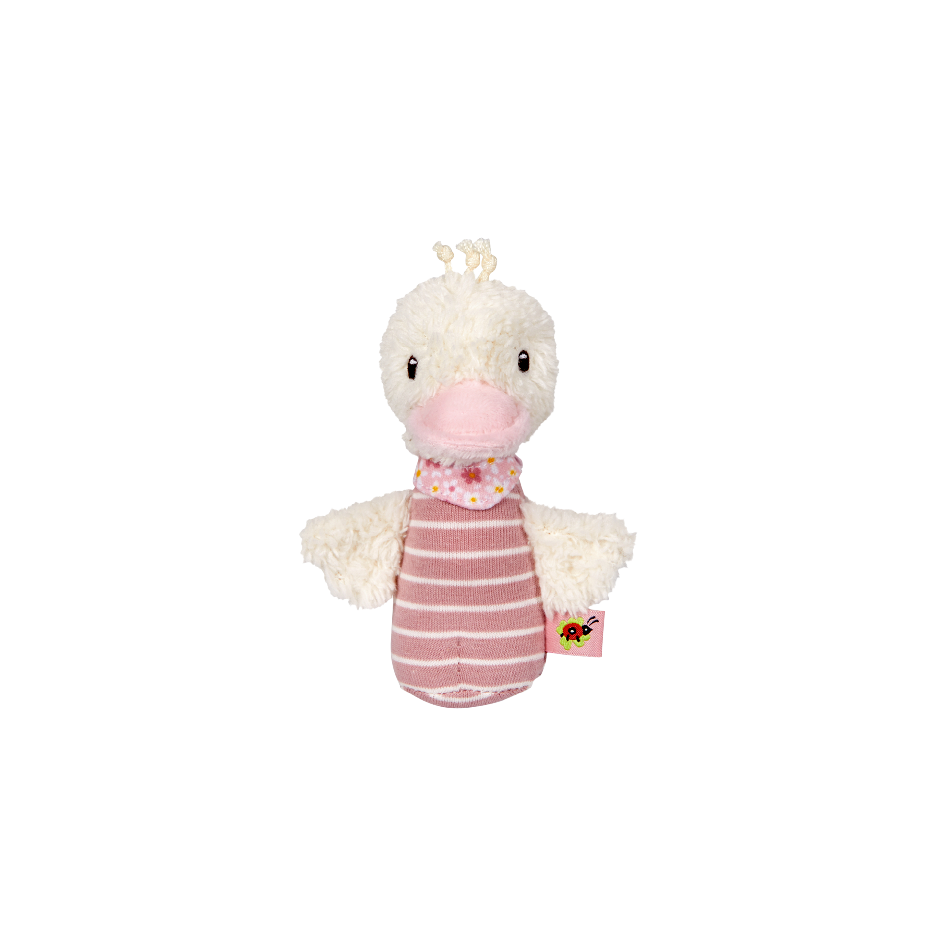 Rassel BabyGlück Minirassel Gans Rosa
