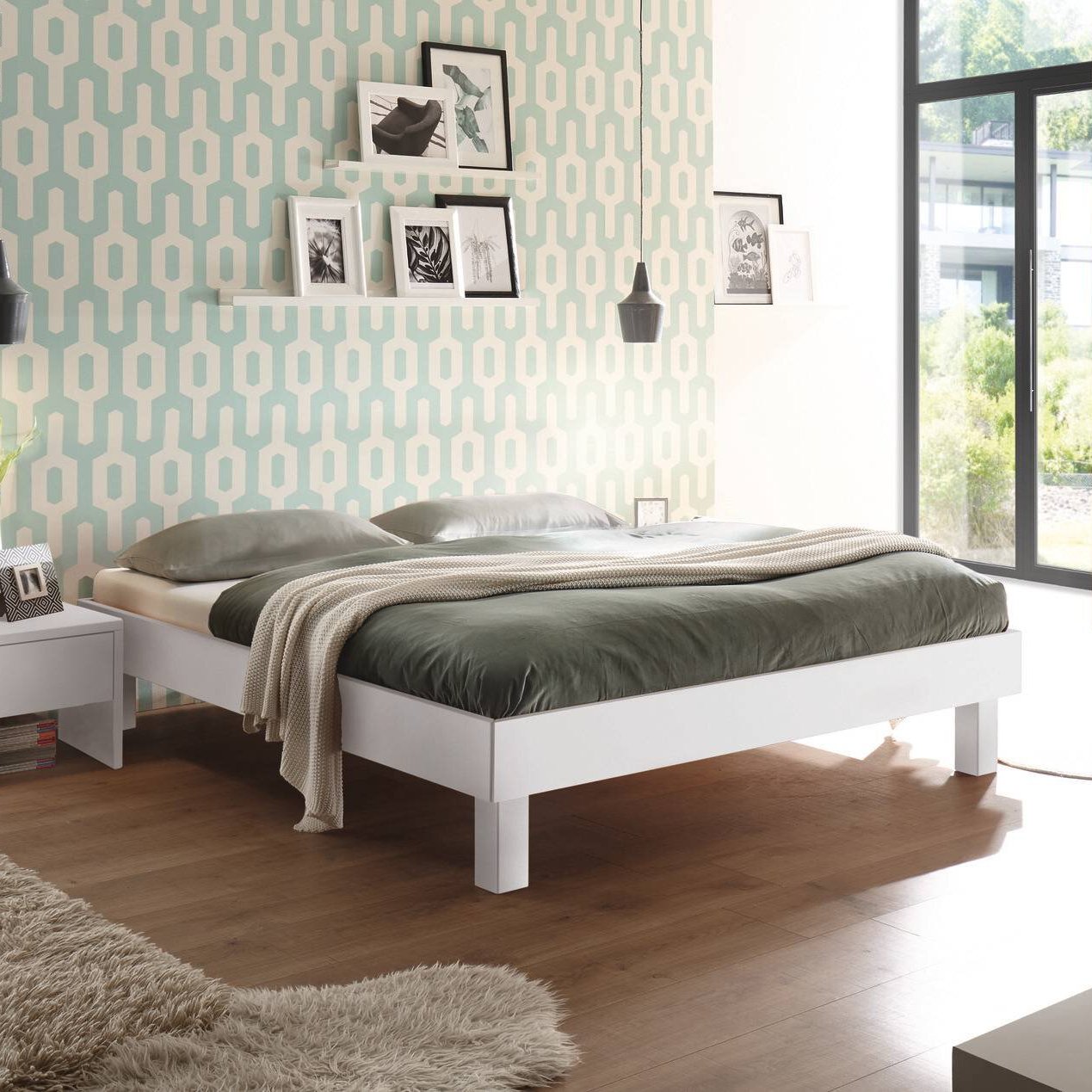 HASENA Bett Rapallo Gestell Weiß lackiert 100x200 cm HASENA Bett Rapallo Gestell Weiß lackiert 100x200 cm