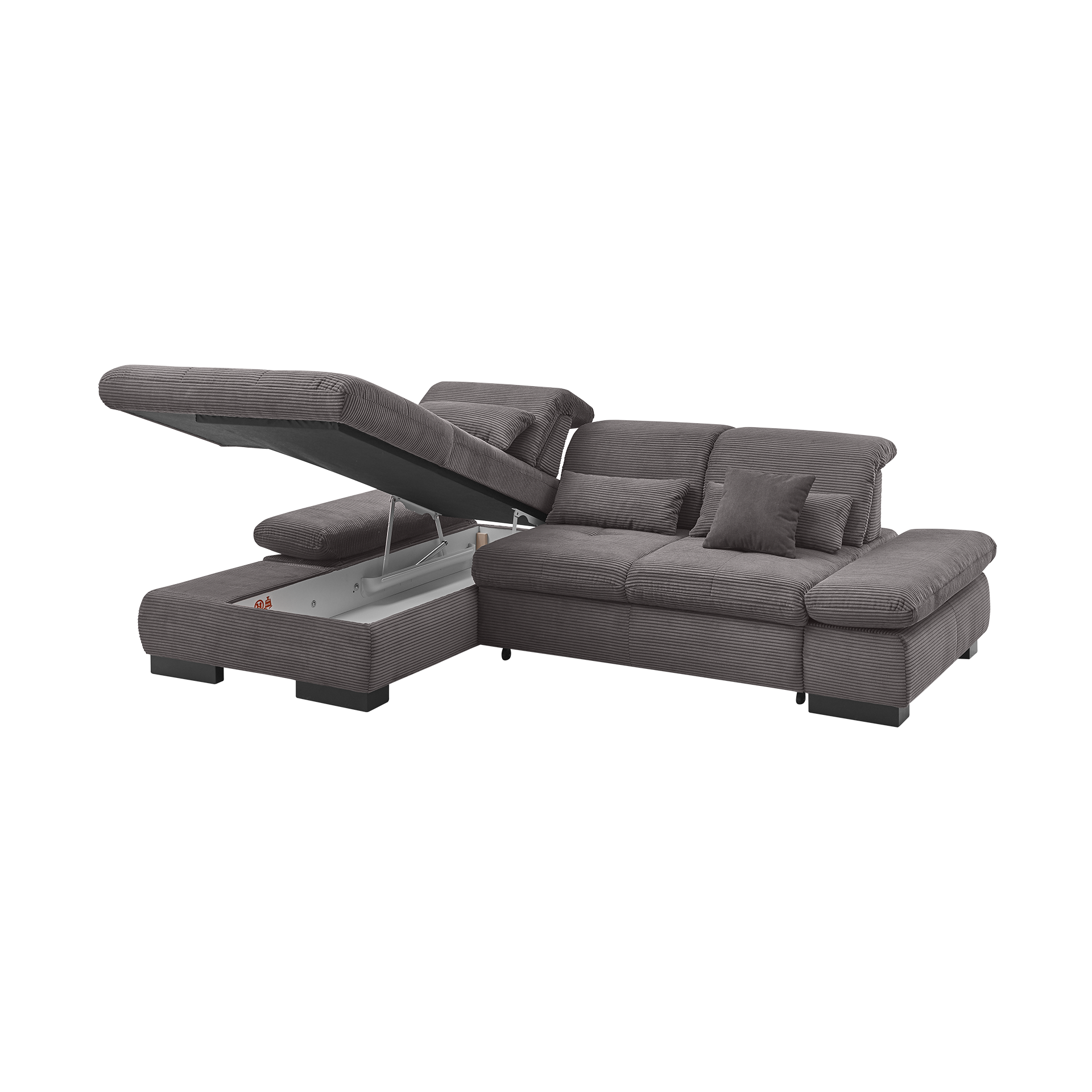 set one by Musterring Ecksofa Cordula Grau Ottomane links set one by Musterring Ecksofa Cordula Grau Ottomane links