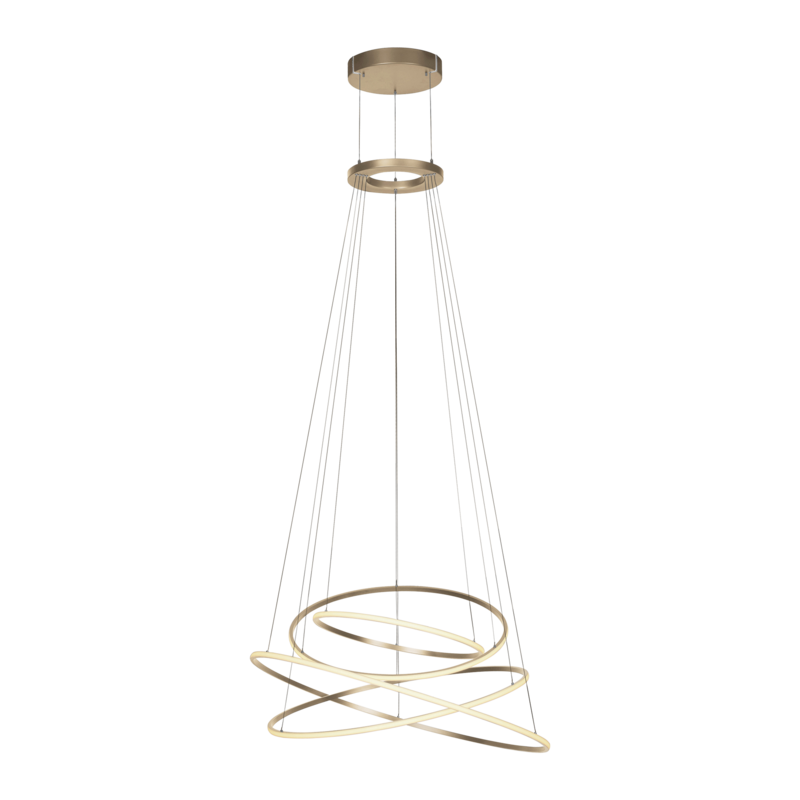 Pendelleuchte PURE E-Flying Rings Bronce
