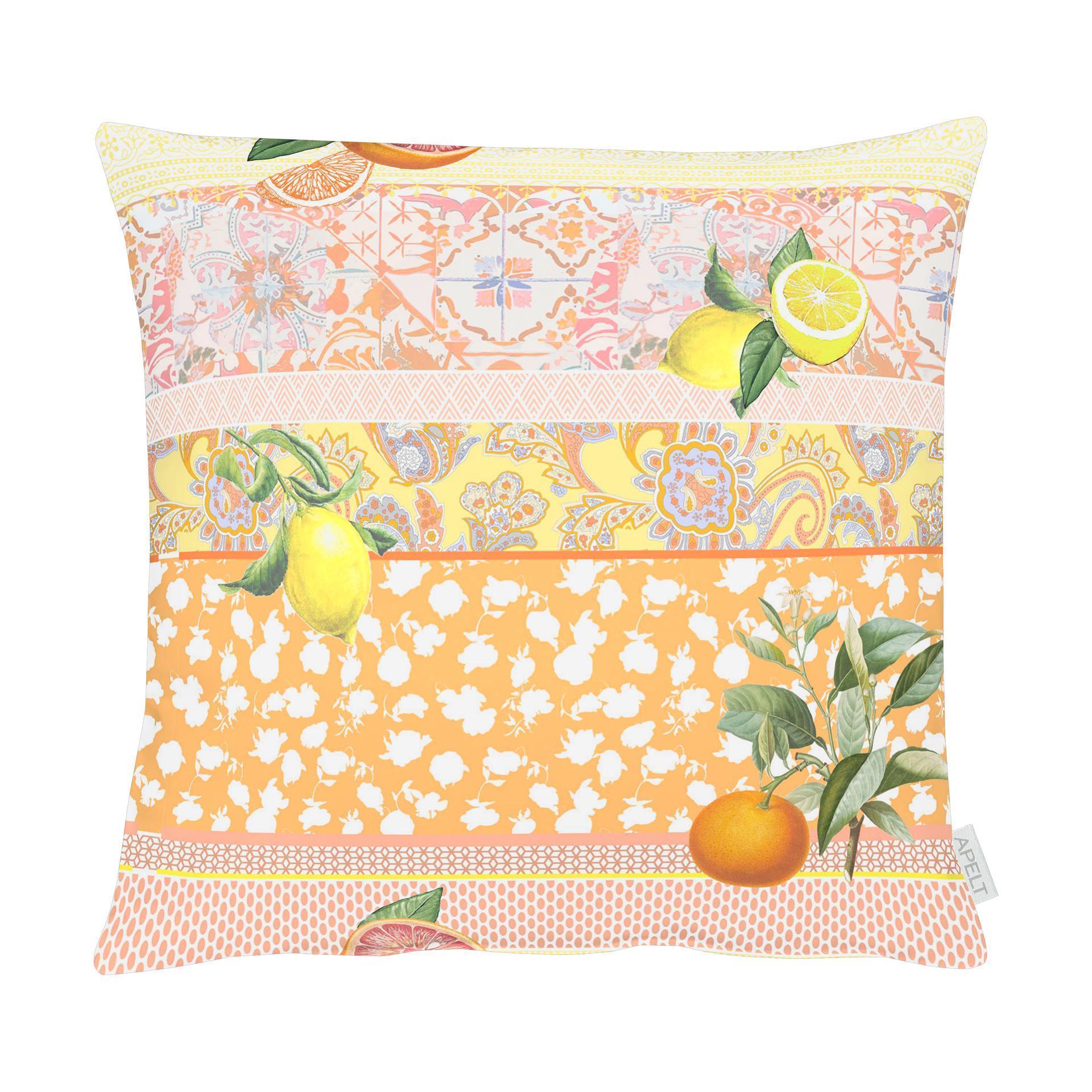 Kissen Paisley Citrus Orange 48x48cm