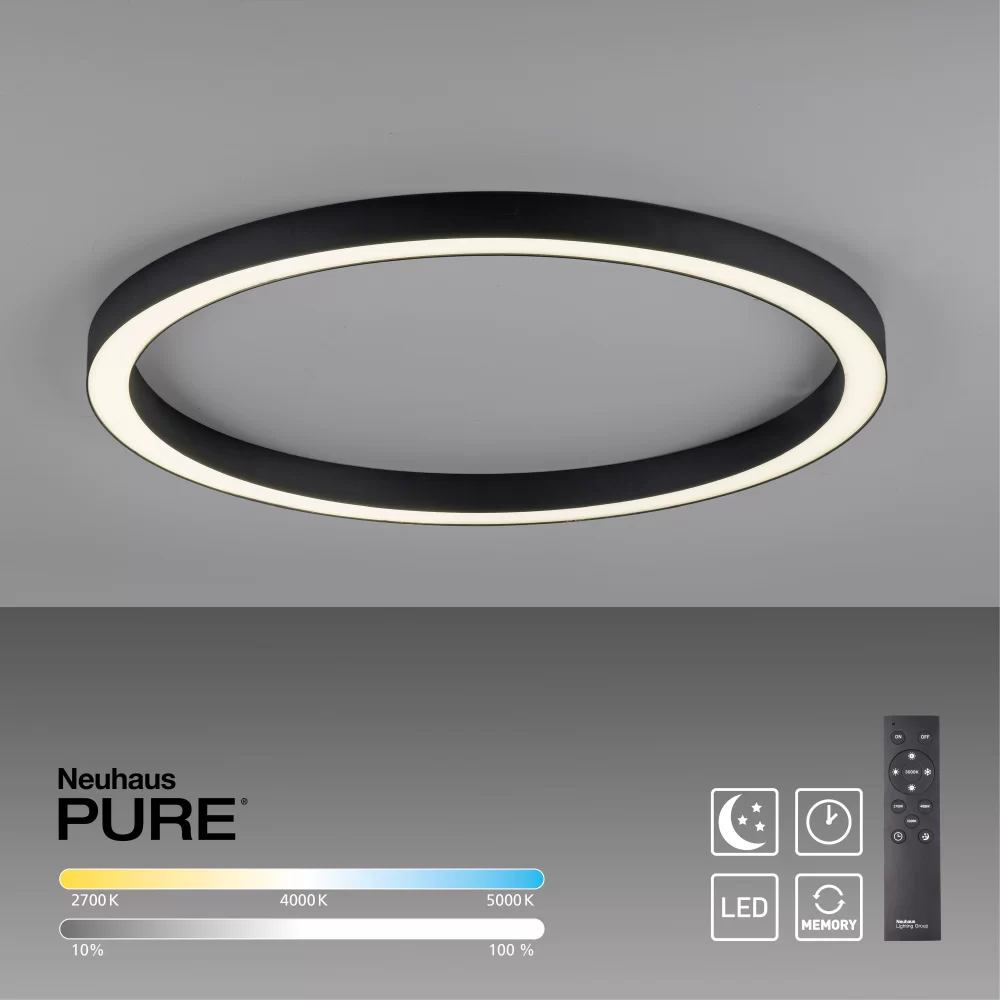 Deckenleuchte PURE-LINES Grau Deckenleuchte PURE-LINES Grau