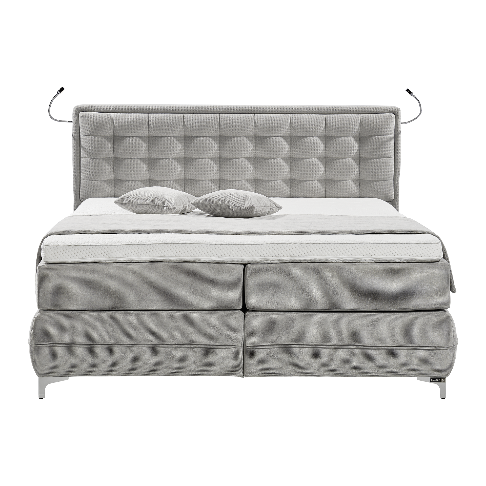 Musterring Boxspringbett Dubai Grau 180x200 cm Matratze H3 - fest, ab ca. 80 kg Musterring Boxspringbett Dubai Grau 180x200 cm Matratze H3 - fest, ab ca. 80 kg